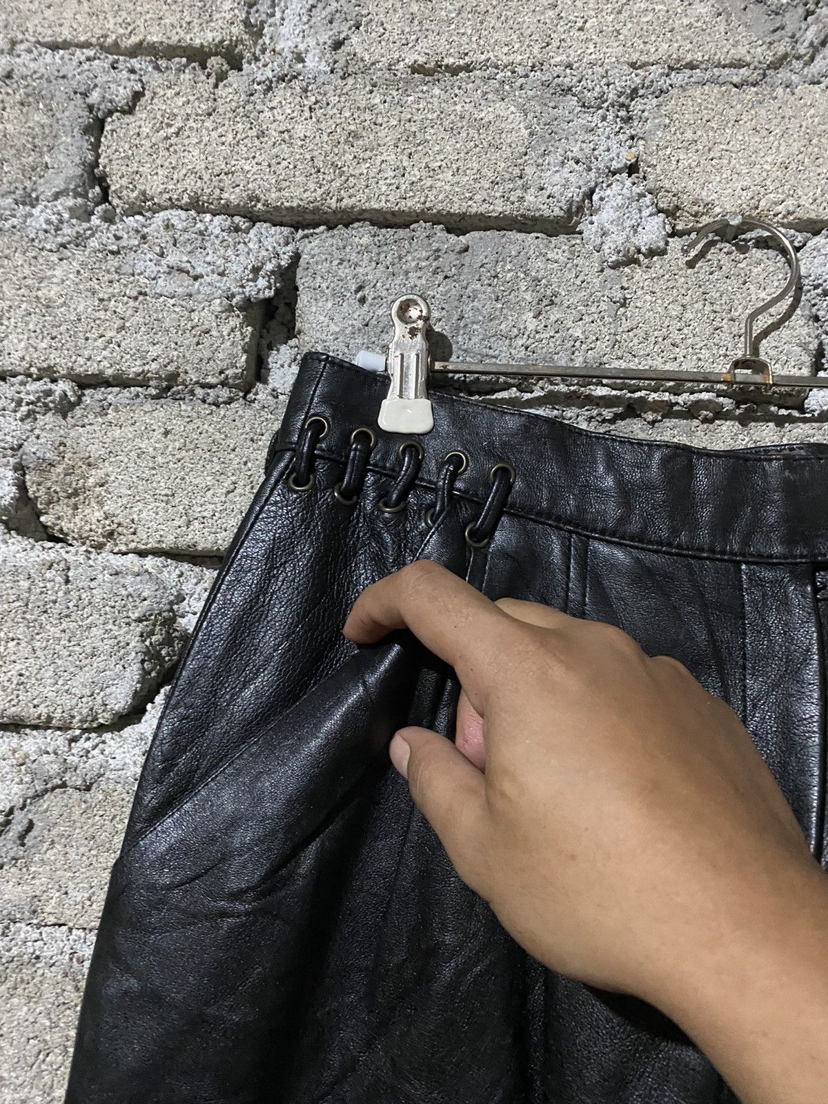 Vintage 🔥SALE🔥KOREAN DESIGNER CHOI YOUNG HEE LEATHER PANTS Size US 28 / EU 44 - 7 Thumbnail