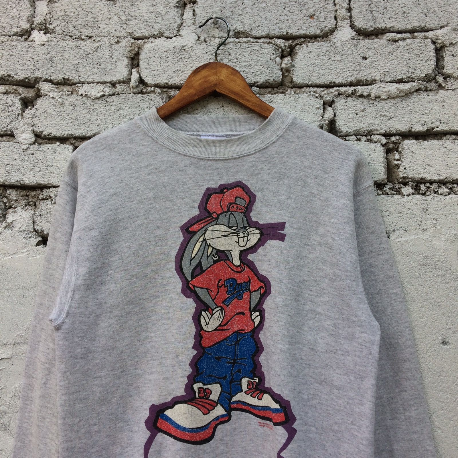 Cartoon Network × Vintage Vintage Bugs Bunny Big Logo Sweatshirts Size US M / EU 48-50 / 2 - 2 Thumbnail