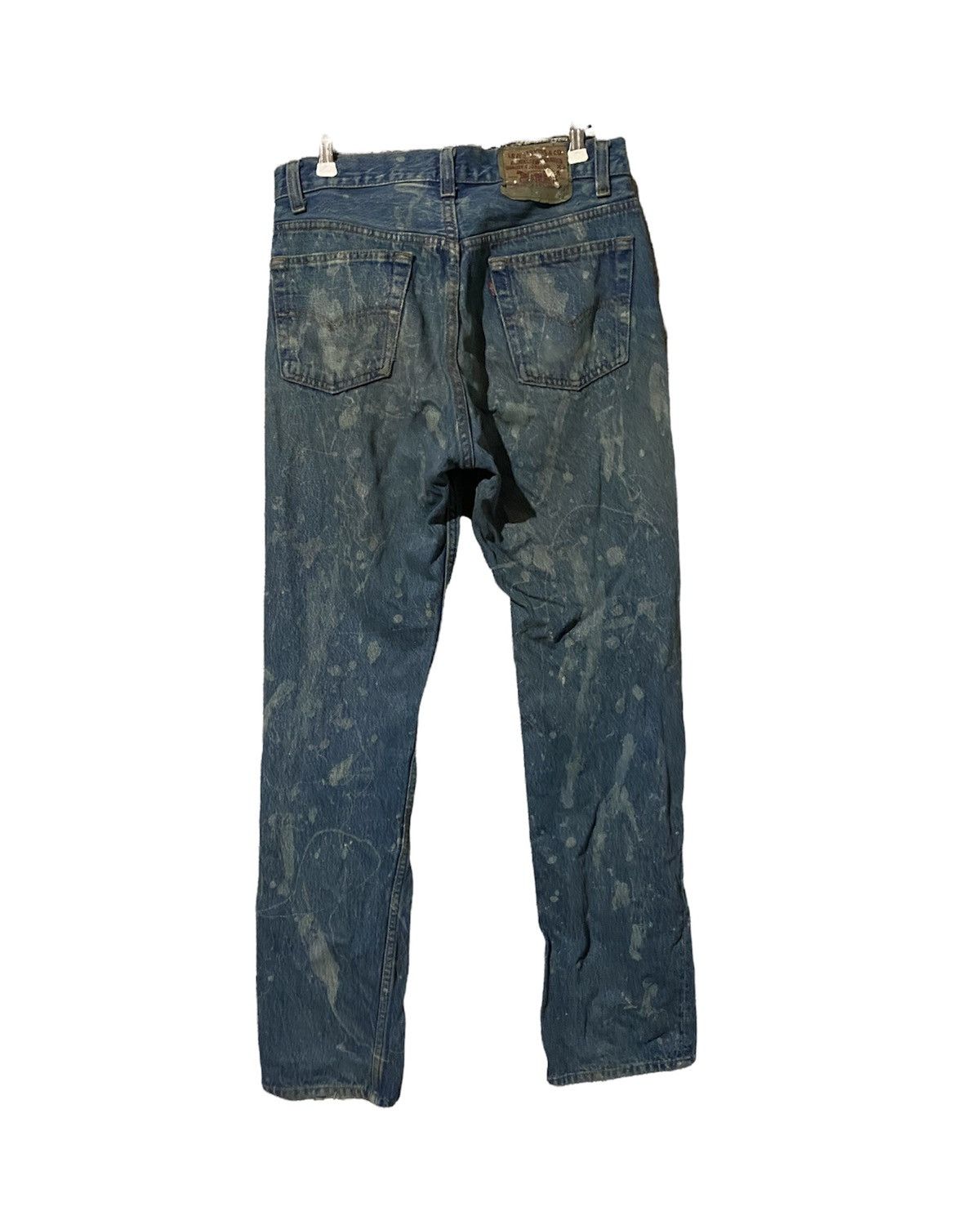 Levi's Vintage Clothing 🔥SALE🔥VINTAGE LEVIS 501 MADE IN USA PAINT SPLASH DESIGN Size US 29 - 2 Thumbnail
