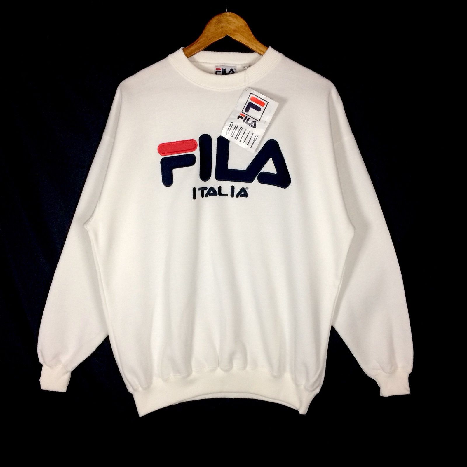 Fila Fila Big Spell Out Logo Pullover Sweatshirts Size US L / EU 52-54 / 3 - 1 Thumbnail