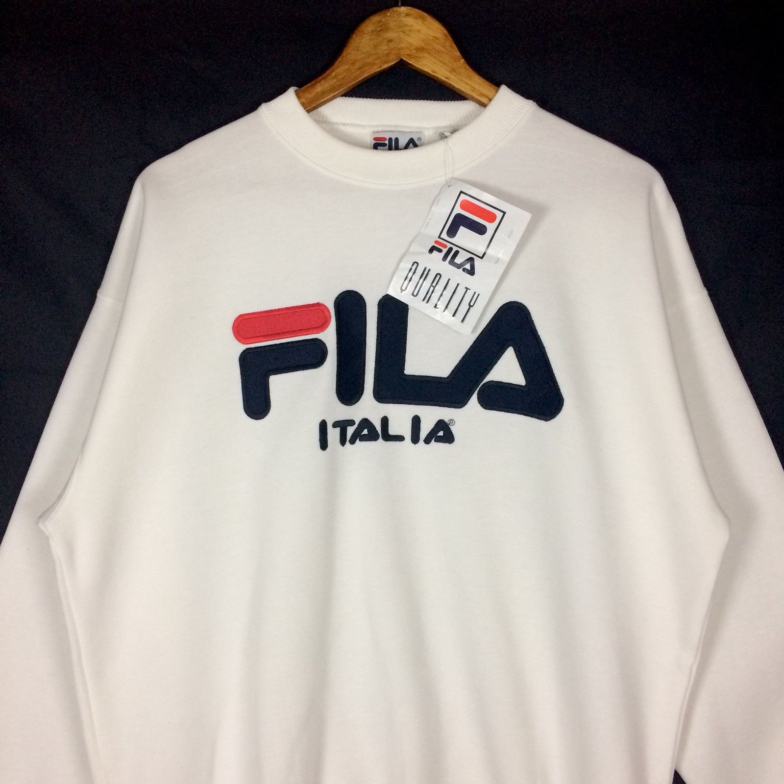 Fila Fila Big Spell Out Logo Pullover Sweatshirts Size US L / EU 52-54 / 3 - 2 Thumbnail