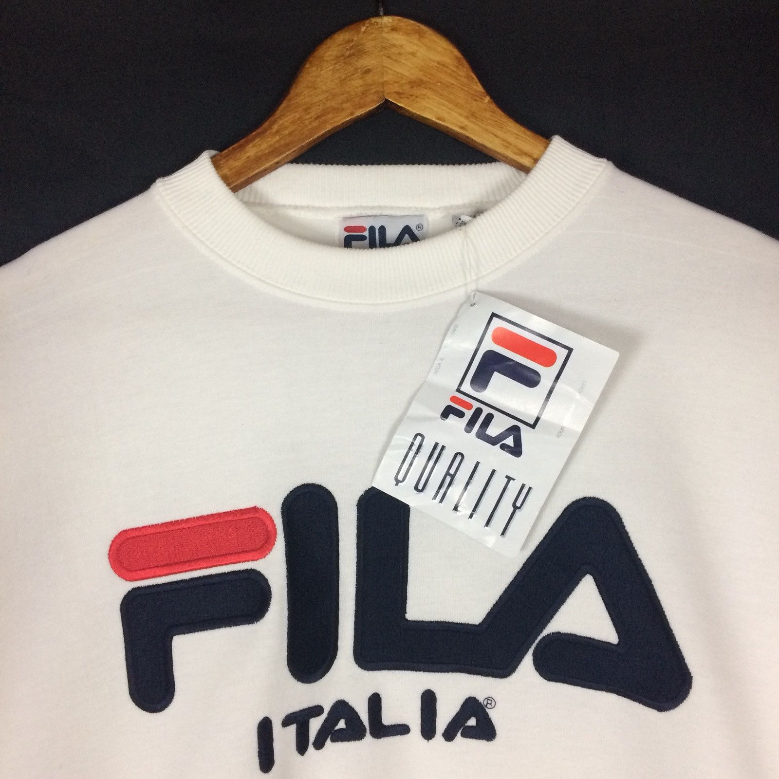 Fila Fila Big Spell Out Logo Pullover Sweatshirts Size US L / EU 52-54 / 3 - 3 Thumbnail