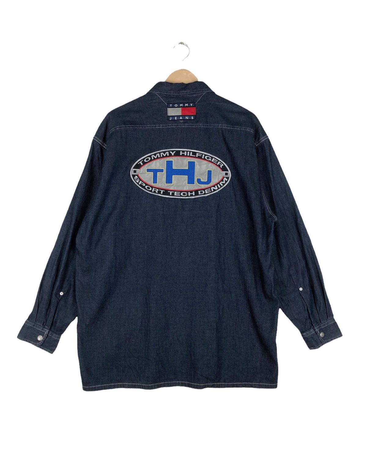 Japanese Brand × Tommy Hilfiger Tommy Hilfiger Sport Tech 3M Denim Jacket Size US L / EU 52-54 / 3 - 2 Thumbnail