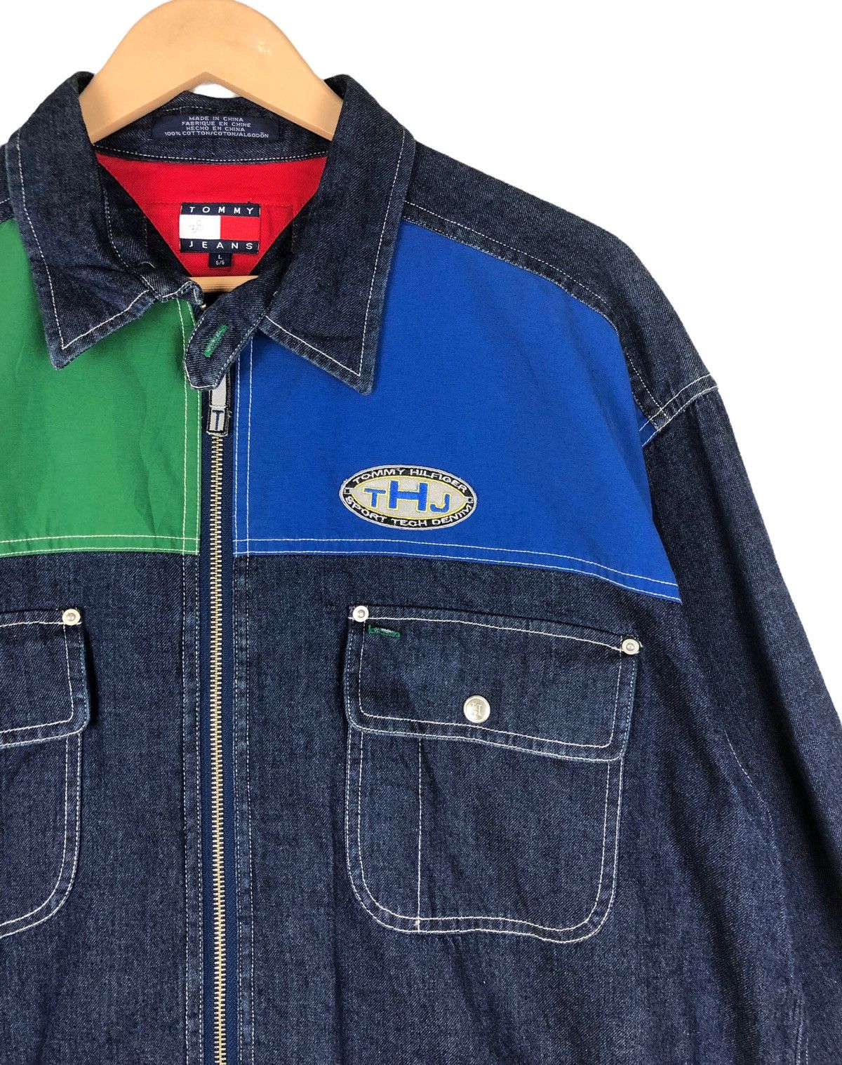 Japanese Brand × Tommy Hilfiger Tommy Hilfiger Sport Tech 3M Denim Jacket Size US L / EU 52-54 / 3 - 6 Thumbnail