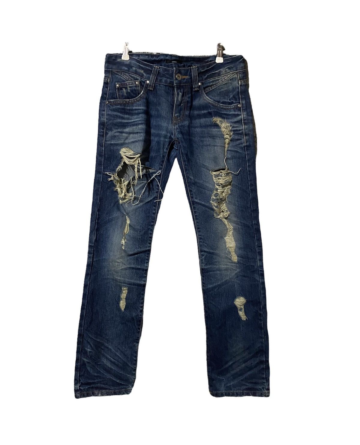 Japanese Brand 🔥SALE🔥OSMOSIS DISTRESSED DENIM MADE IN JAPAN Size US 31 - 1 Thumbnail