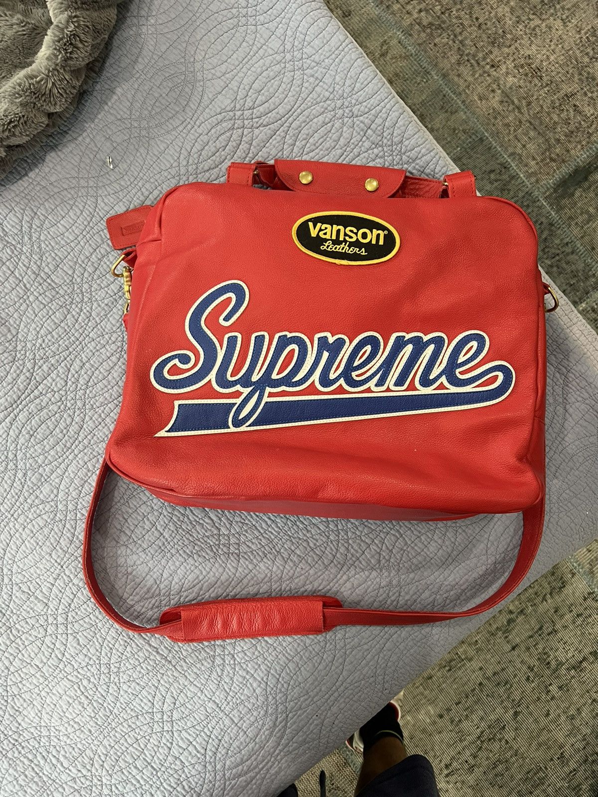 Supreme × Vanson Leathers Supreme Vanson Leathers Spider Web Bag