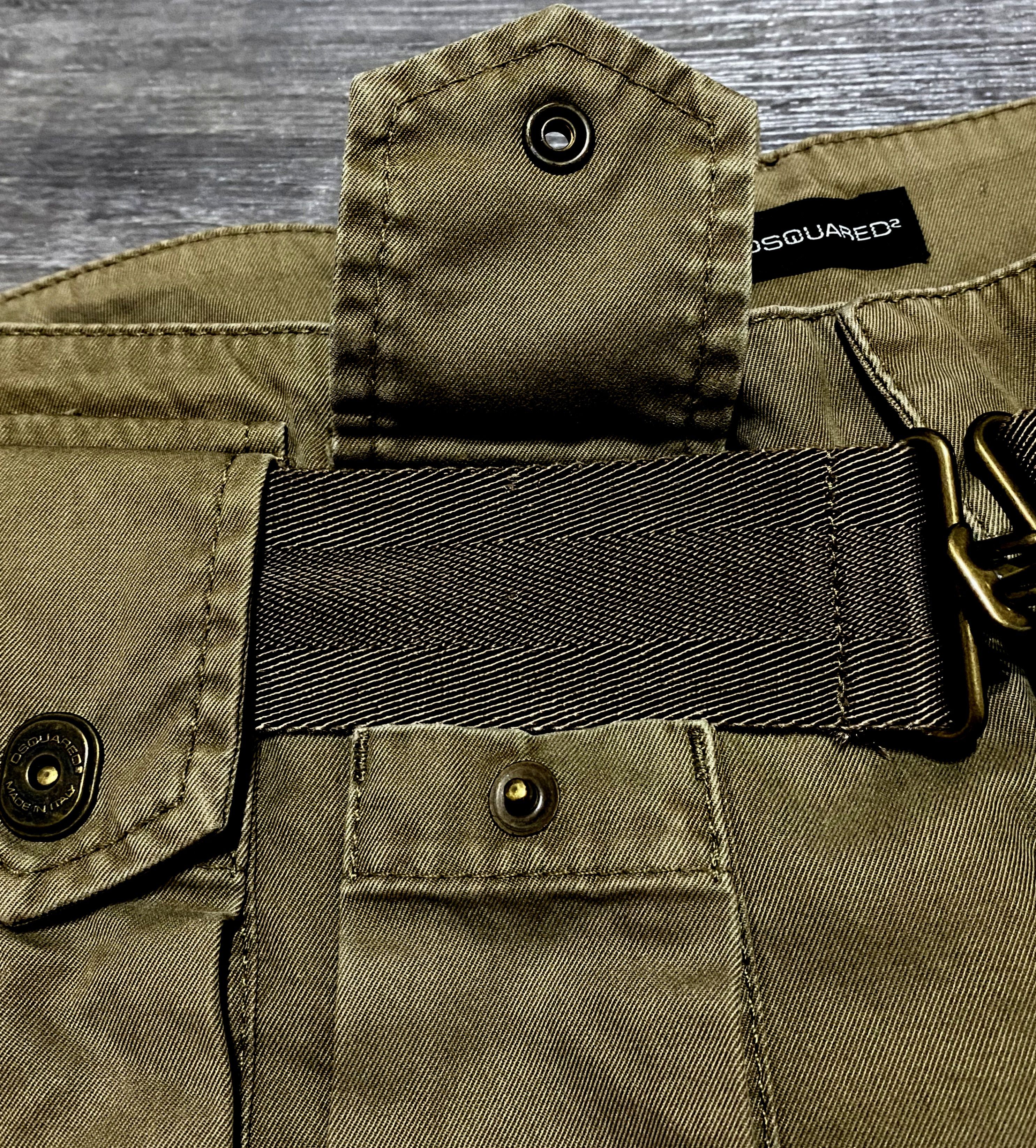 Dsquared2 Women's Dsquared2 Khaki Multipocket Chino Trousers Pants Size 27" / US 4 / IT 40 - 10 Thumbnail