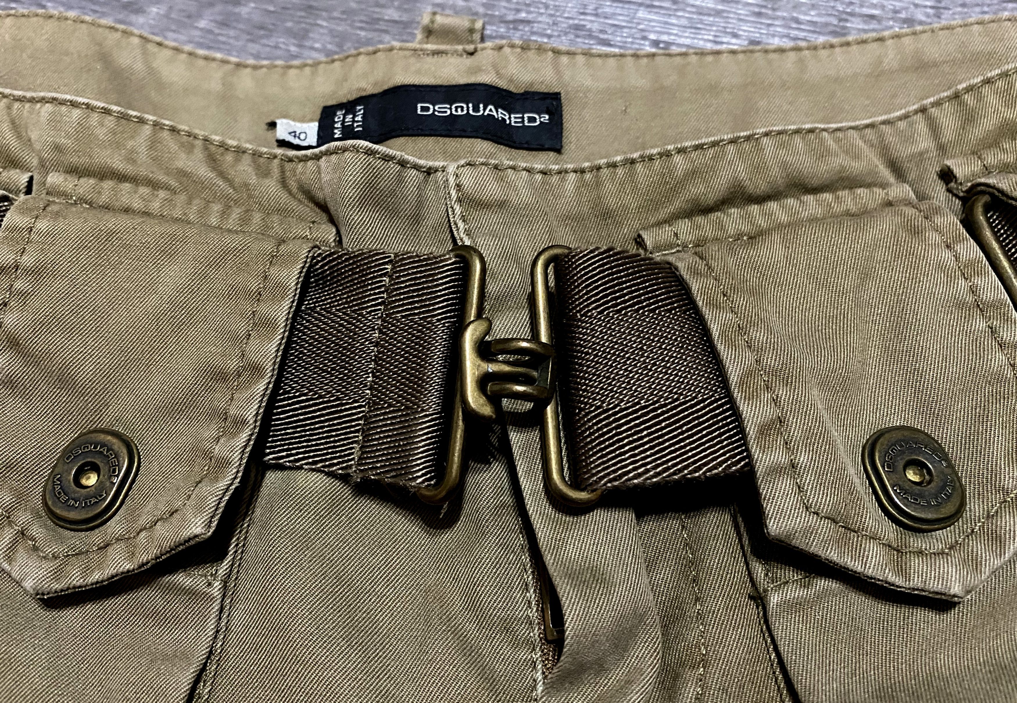 Dsquared2 Women's Dsquared2 Khaki Multipocket Chino Trousers Pants Size 27" / US 4 / IT 40 - 11 Thumbnail