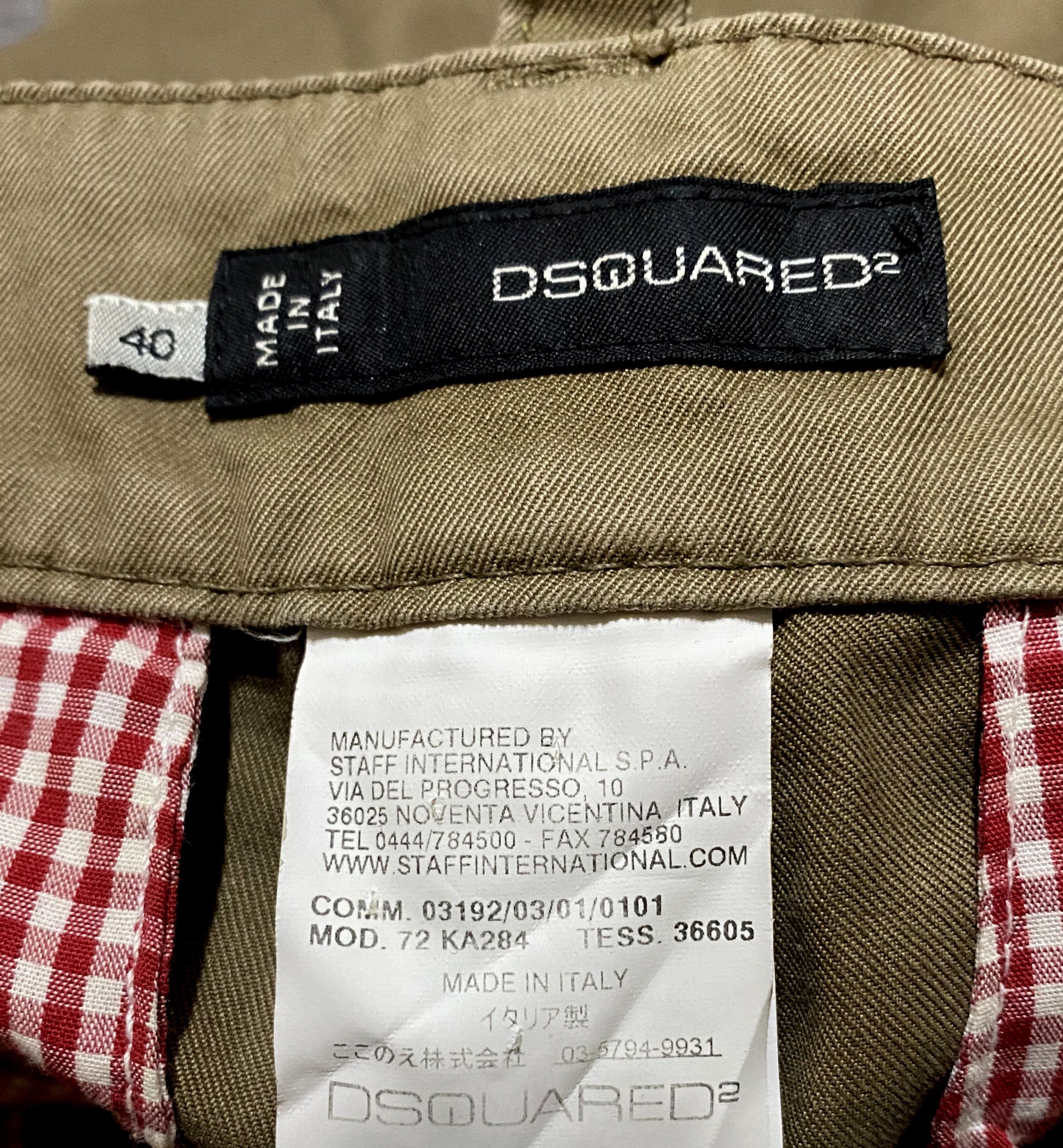 Dsquared2 Women's Dsquared2 Khaki Multipocket Chino Trousers Pants Size 27" / US 4 / IT 40 - 19 Thumbnail