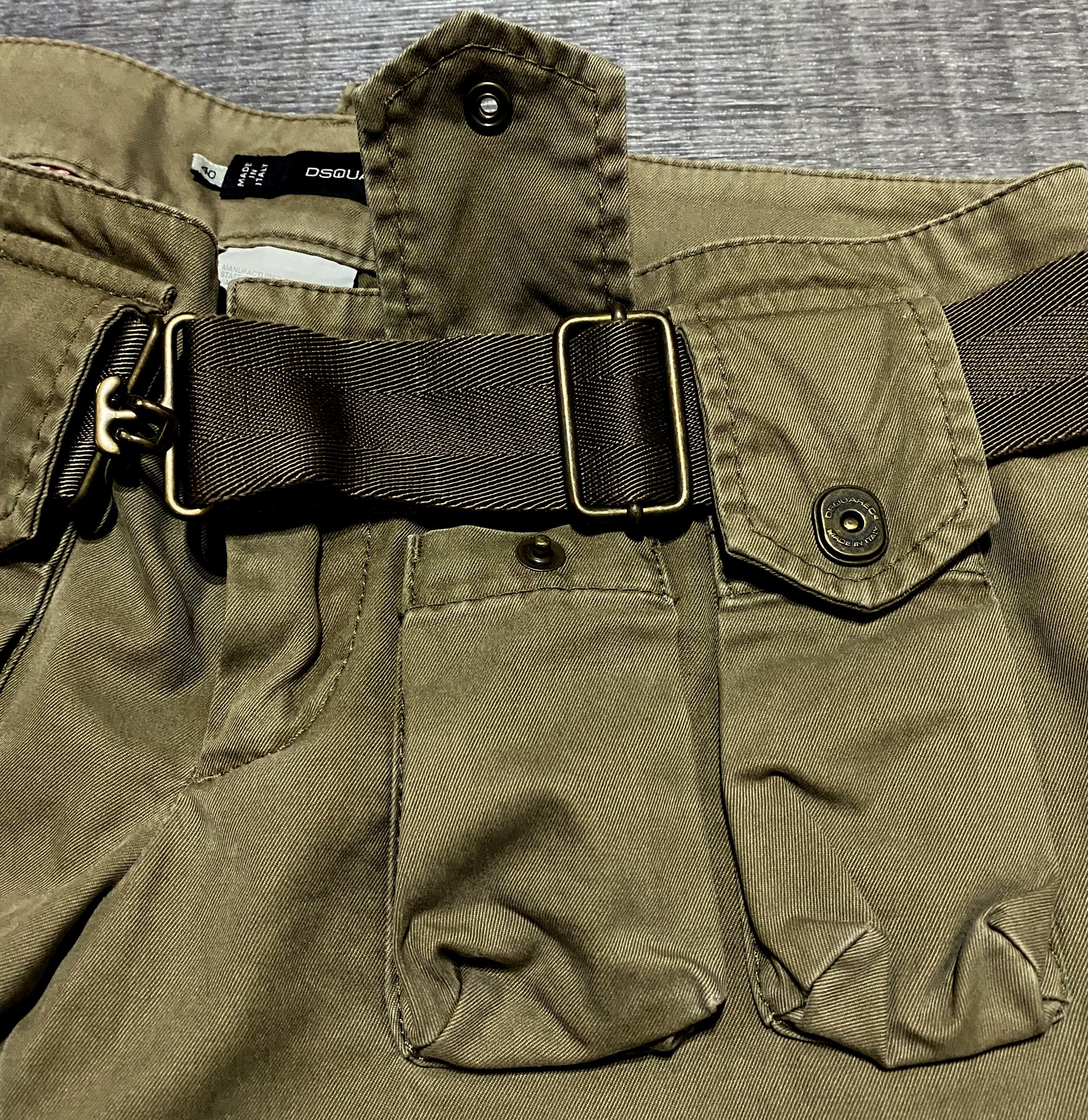 Dsquared2 Women's Dsquared2 Khaki Multipocket Chino Trousers Pants Size 27" / US 4 / IT 40 - 13 Thumbnail