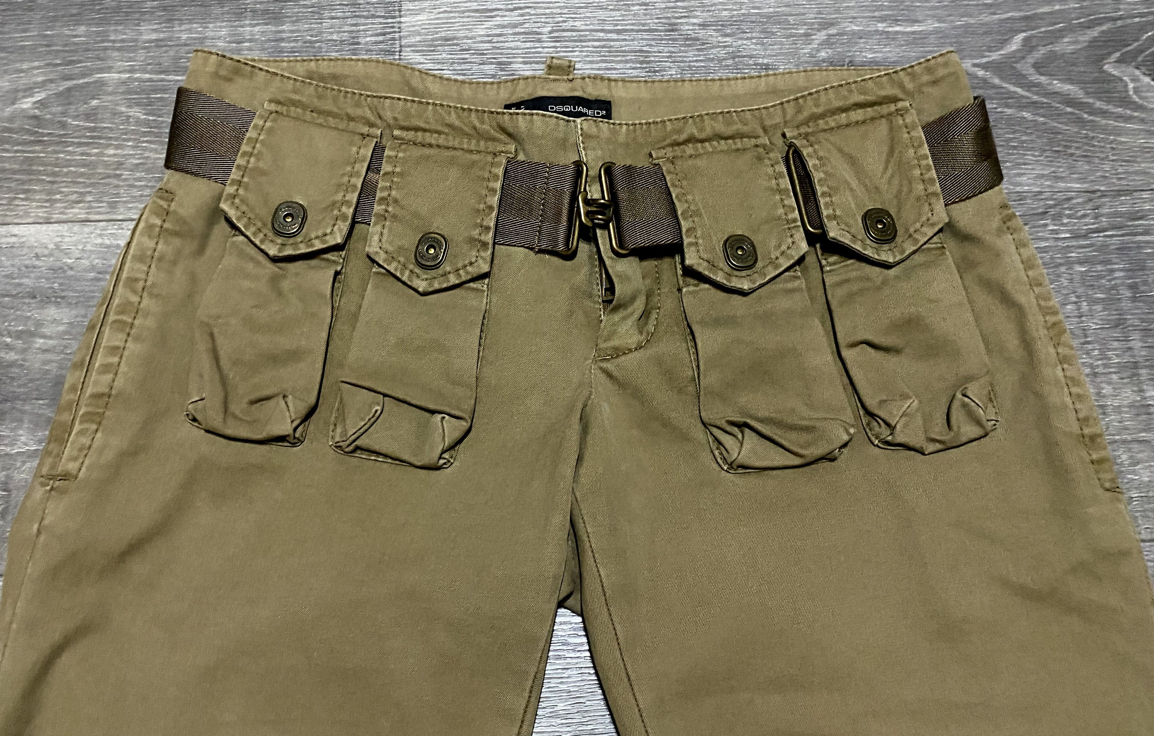 Dsquared2 Women's Dsquared2 Khaki Multipocket Chino Trousers Pants Size 27" / US 4 / IT 40 - 7 Thumbnail