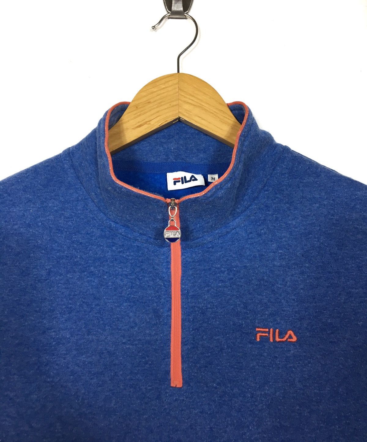 Vintage FILA Halfzip Sweatshirt Small Logo Embroidered