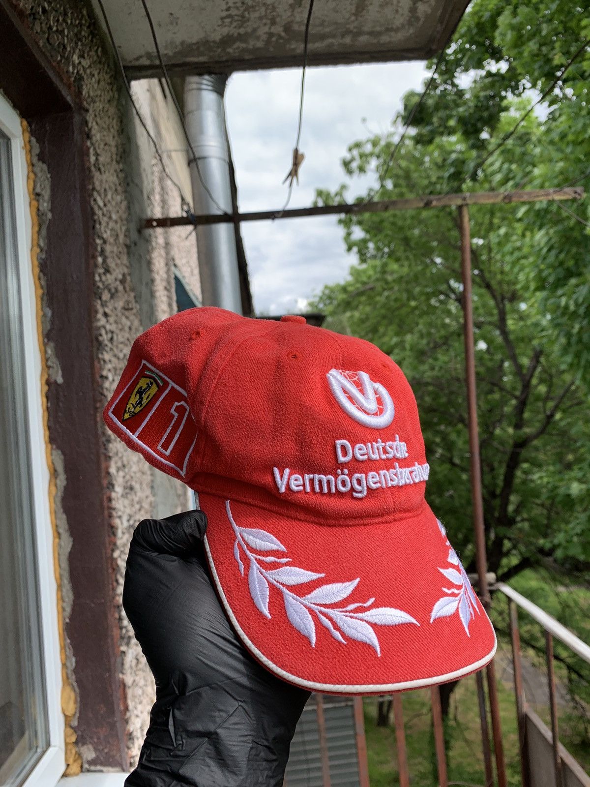 Ferrari 00s Vintage Ferrari F1 Michael Schumacher World Champion Cap Size ONE SIZE - 1 Thumbnail