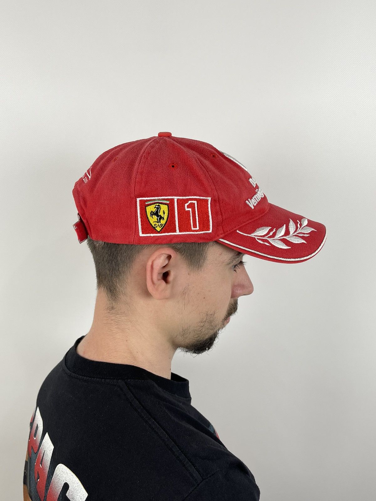 Ferrari 00s Vintage Ferrari F1 Michael Schumacher World Champion Cap Size ONE SIZE - 6 Thumbnail