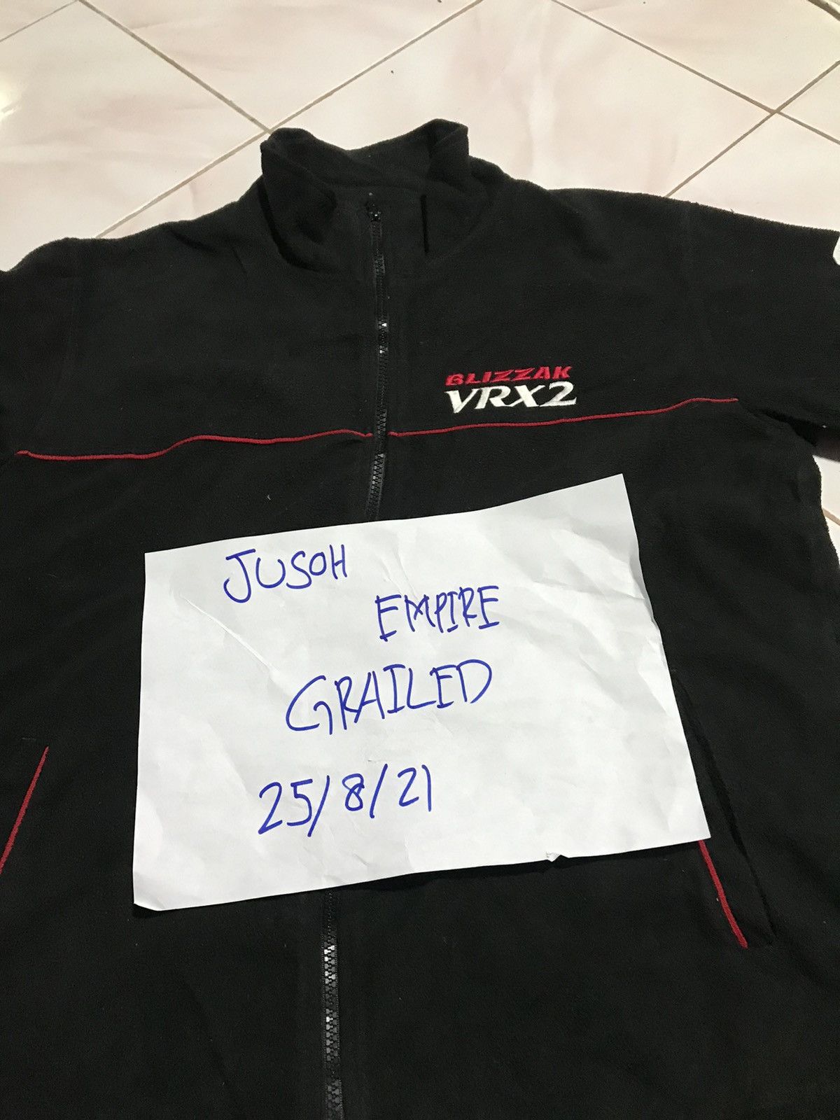 Japanese Brand BRIDGESTONE BLIZZAK VRX2 OLYMPIC SPONSORS FLEECE JACKET Size US L / EU 52-54 / 3 - 8 Thumbnail