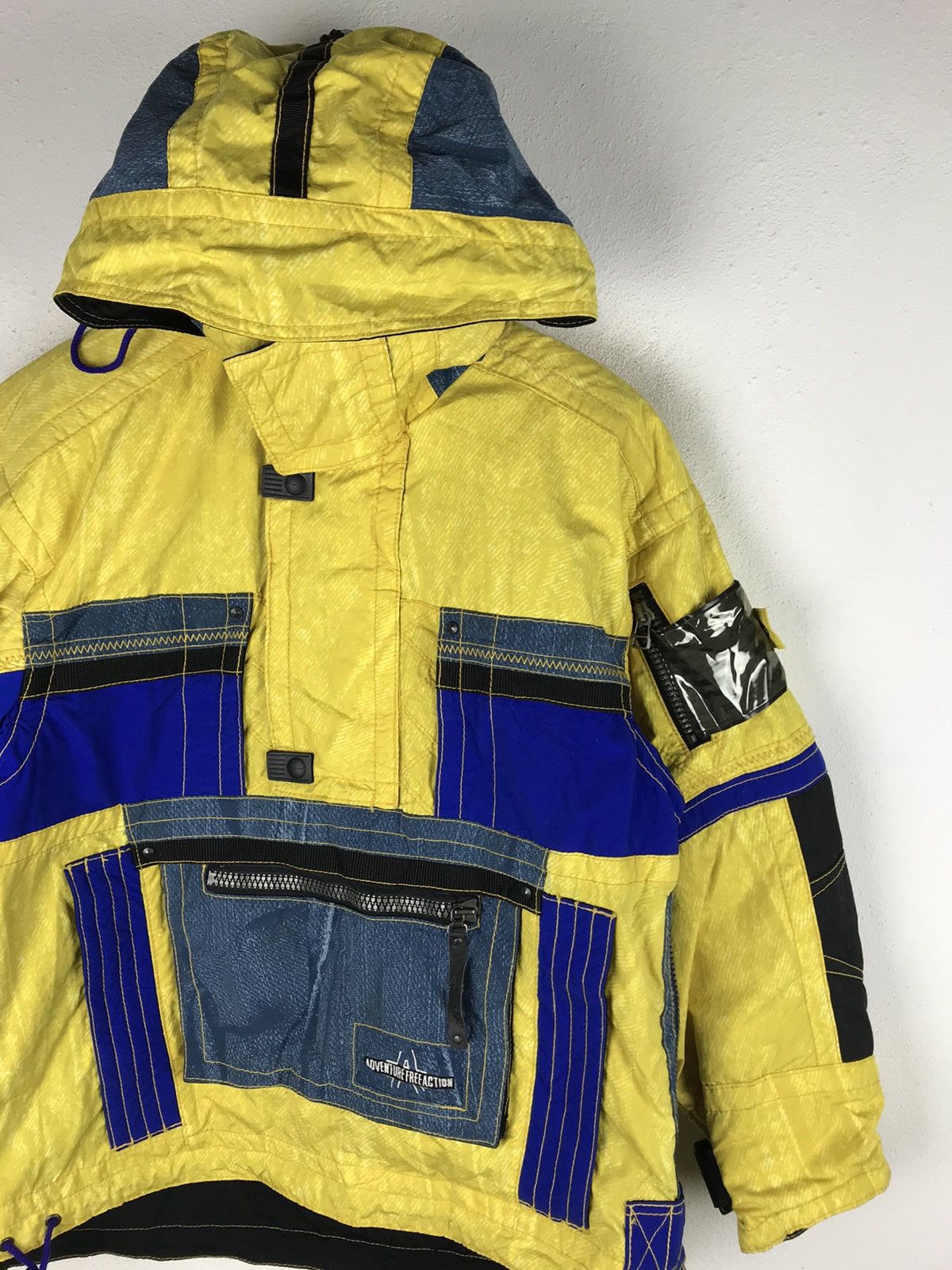 Japanese Brand Vintage PHENIX Technical Ski Yellow Blue Black Multi-Pocket Size US L / EU 52-54 / 3 - 6 Thumbnail