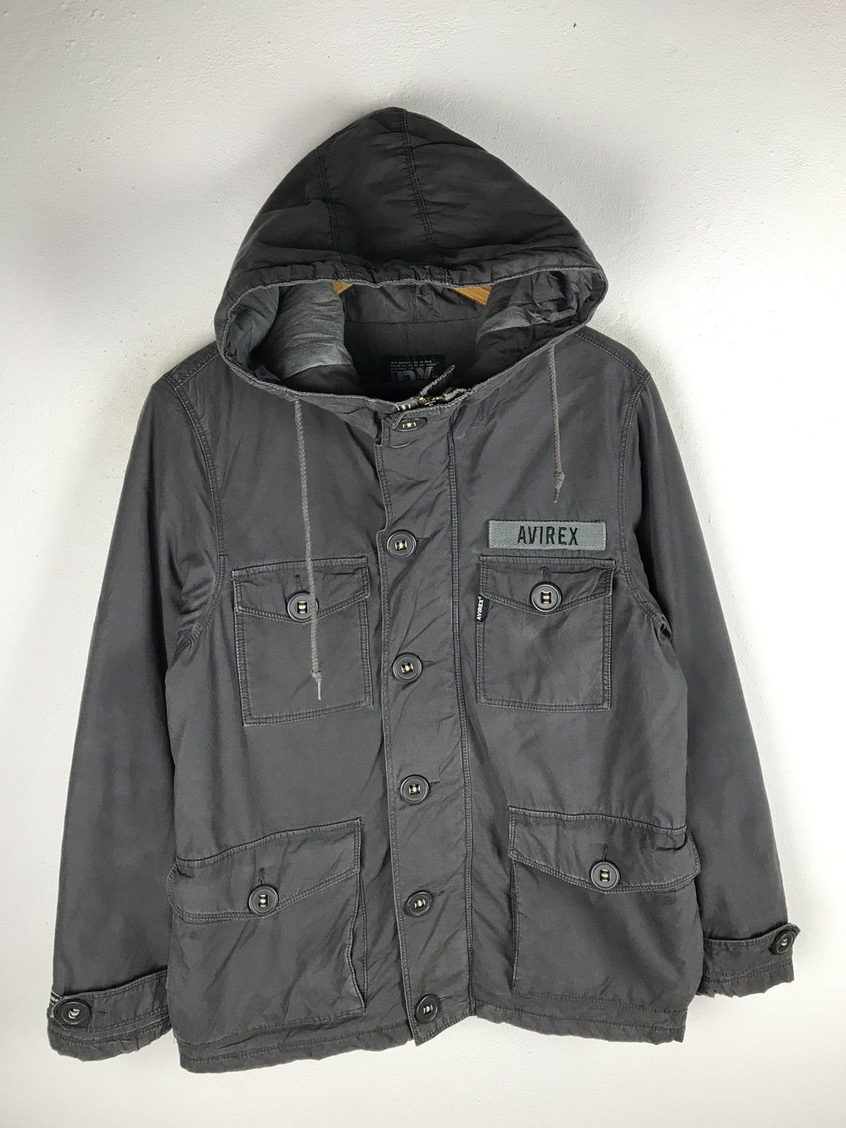 Avirex AVIREX MIL-P-5610B SPEC HOODIE JACKET MILITARY Size US M / EU 48-50 / 2 - 2 Thumbnail