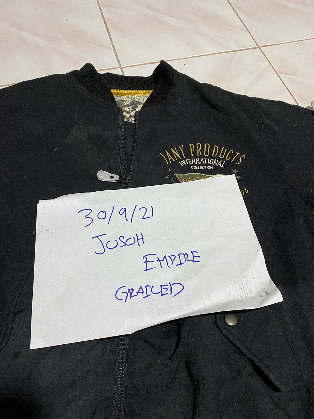 Japanese Brand 🔥DHL SHIPPING🔥 JANY PRODUCTS INTERNATIONAL COLLECTION BOMBER Size US L / EU 52-54 / 3 - 10 Thumbnail