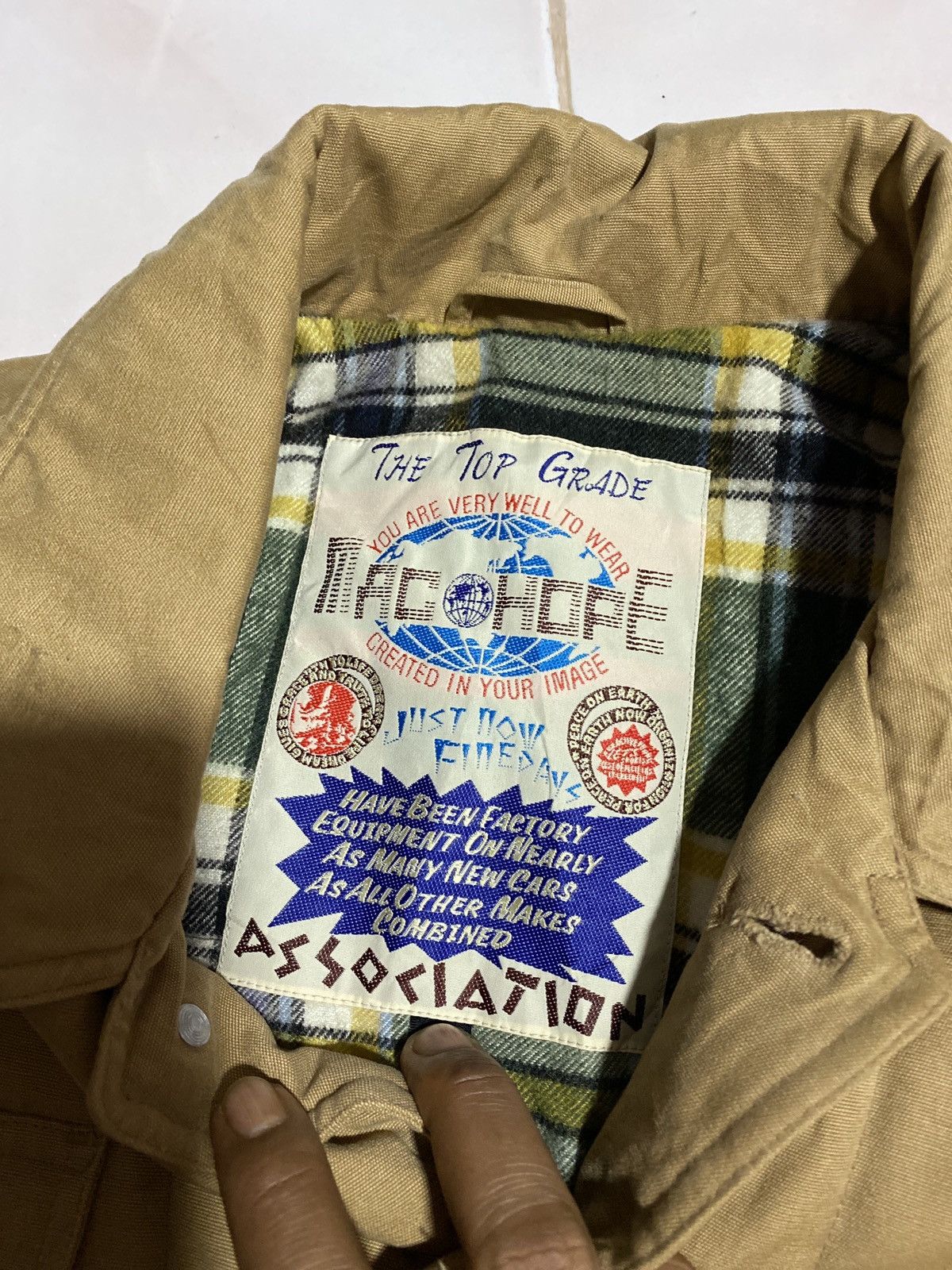 Japanese Brand WORKER STYLE JACKET BY MAC HOPE Size US M / EU 48-50 / 2 - 7 Thumbnail