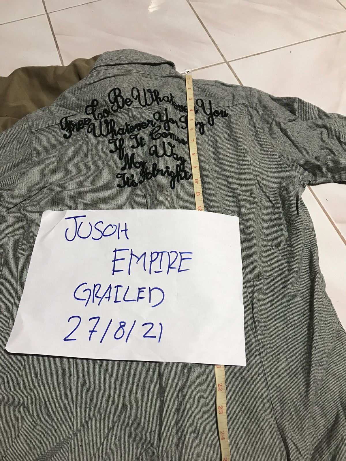 Japanese Brand Azul by Moussy Roaring Workwear Chambray Shirt Gray Size US M / EU 48-50 / 2 - 10 Thumbnail