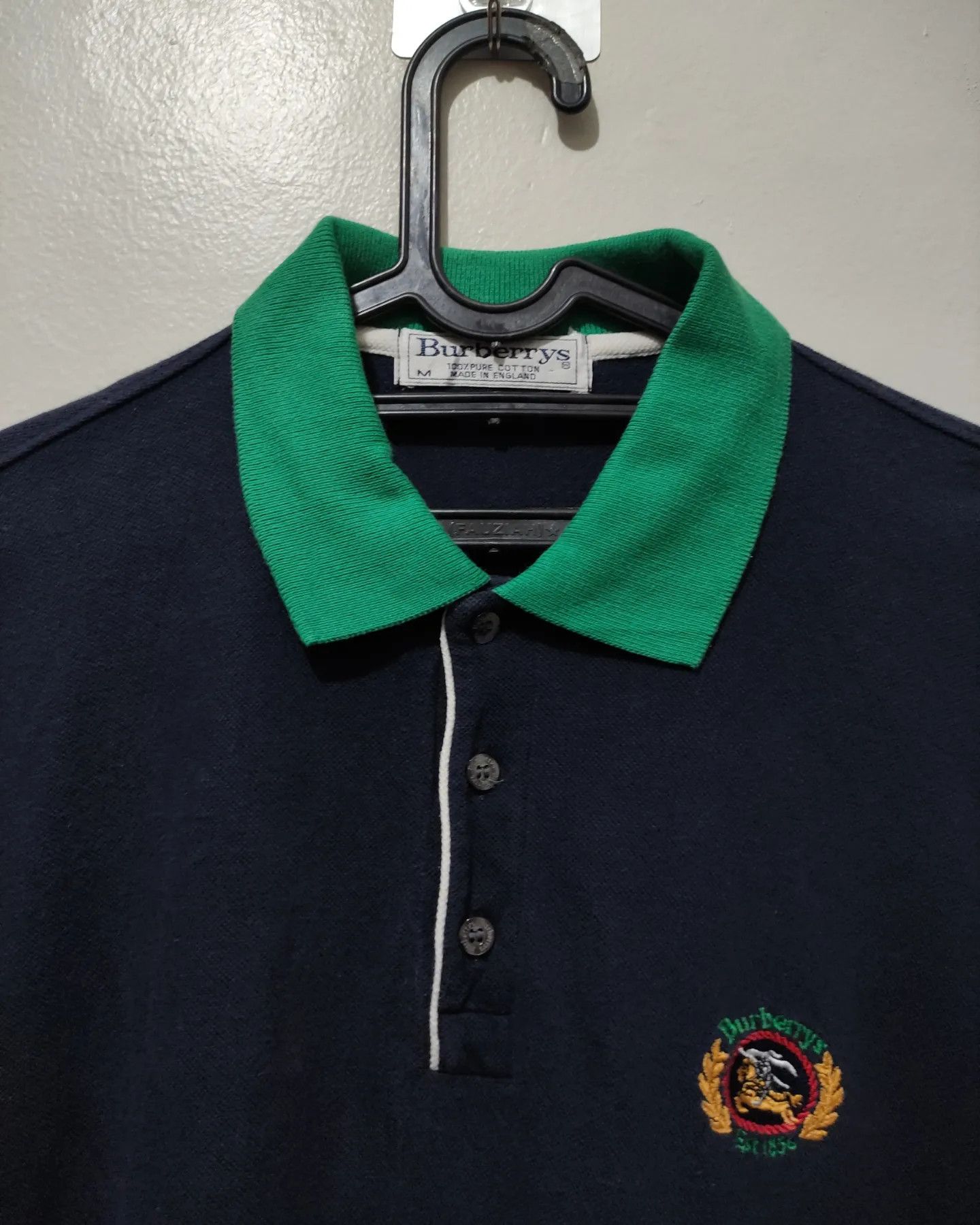 Burberry Rare Vintage Burberry Polo Shirt Size US M / EU 48-50 / 2 - 10 Thumbnail