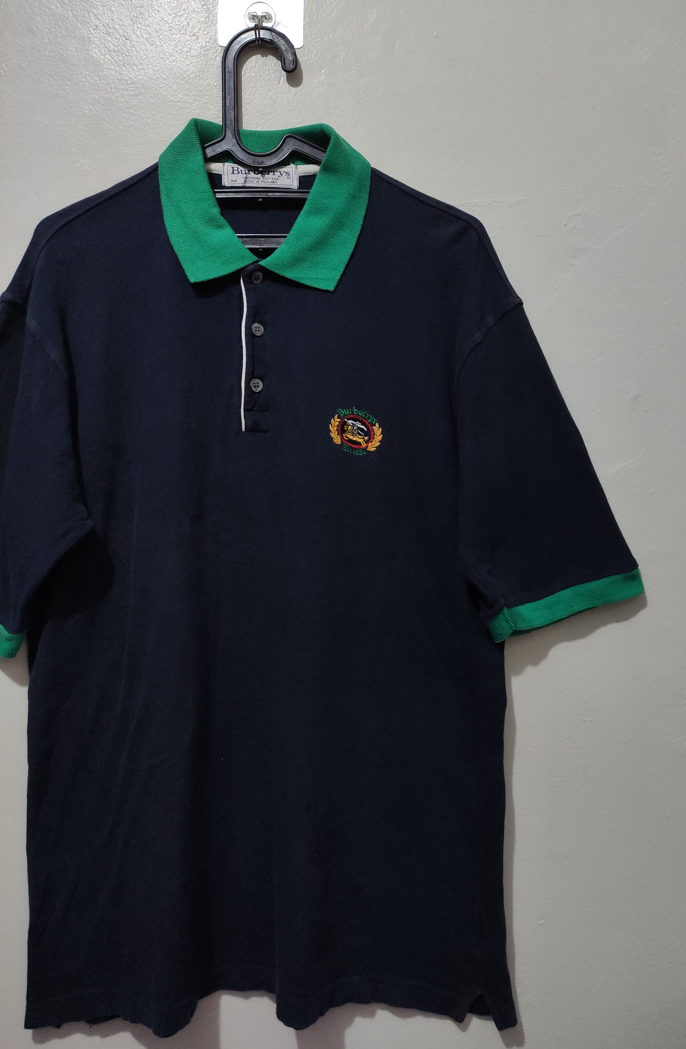 Burberry Rare Vintage Burberry Polo Shirt Size US M / EU 48-50 / 2 - 12 Thumbnail