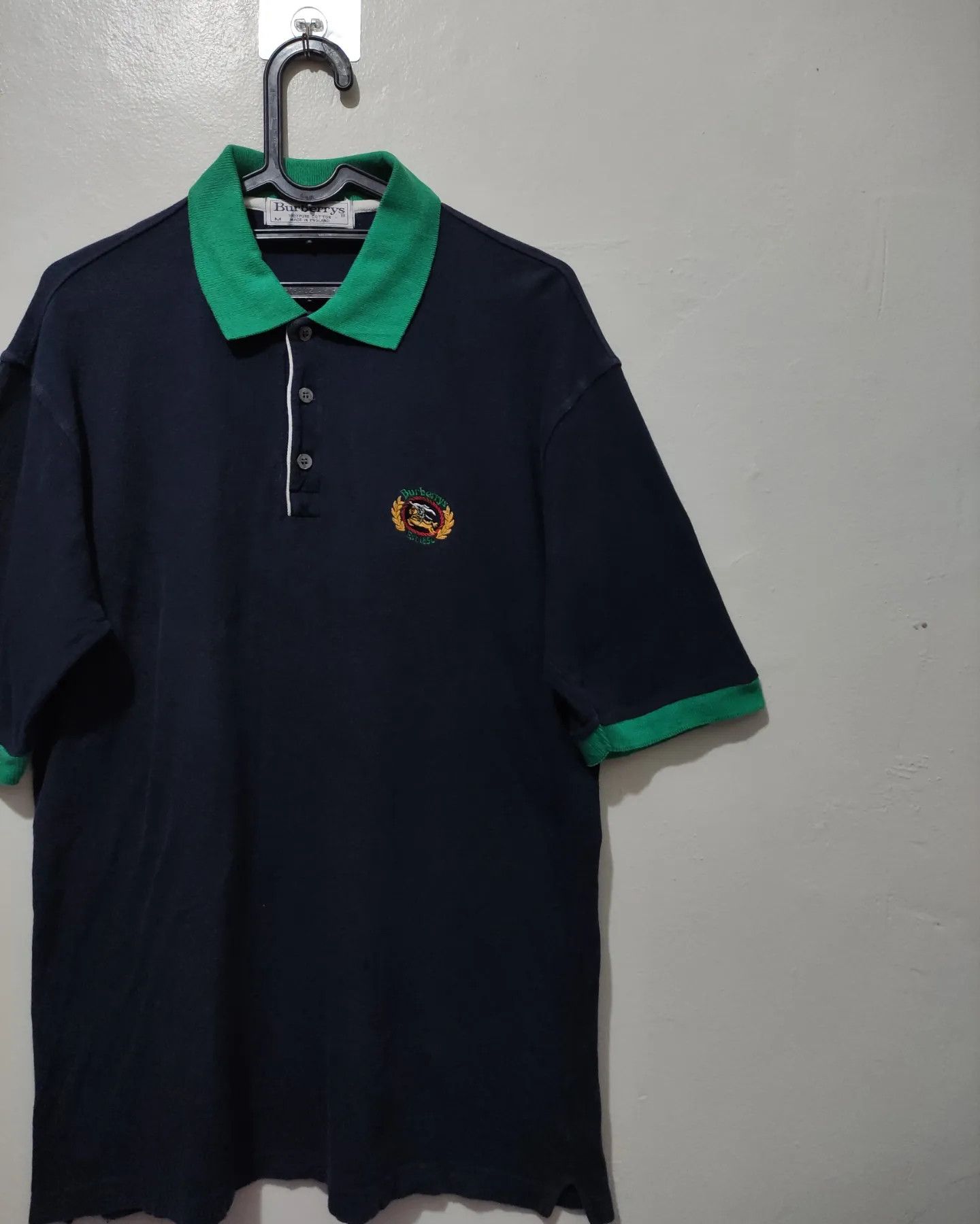Burberry Rare Vintage Burberry Polo Shirt Size US M / EU 48-50 / 2 - 2 Thumbnail