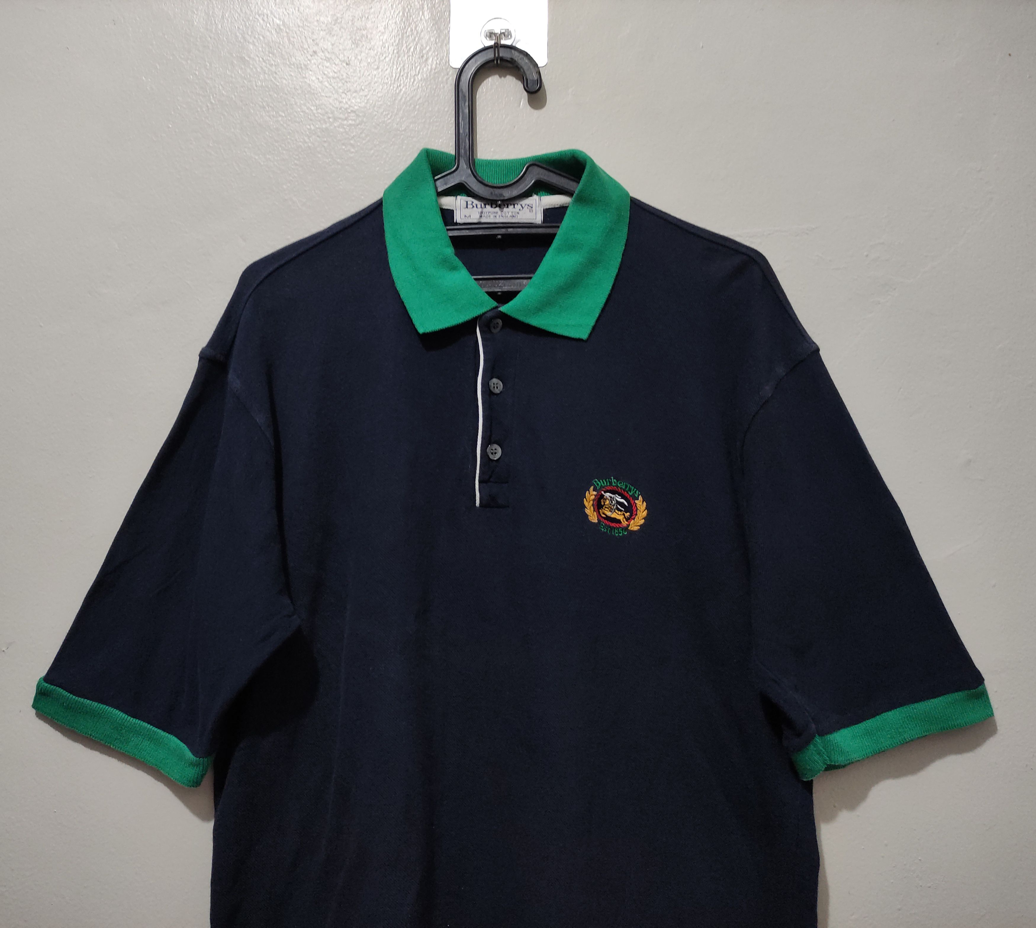 Burberry Rare Vintage Burberry Polo Shirt Size US M / EU 48-50 / 2 - 13 Thumbnail