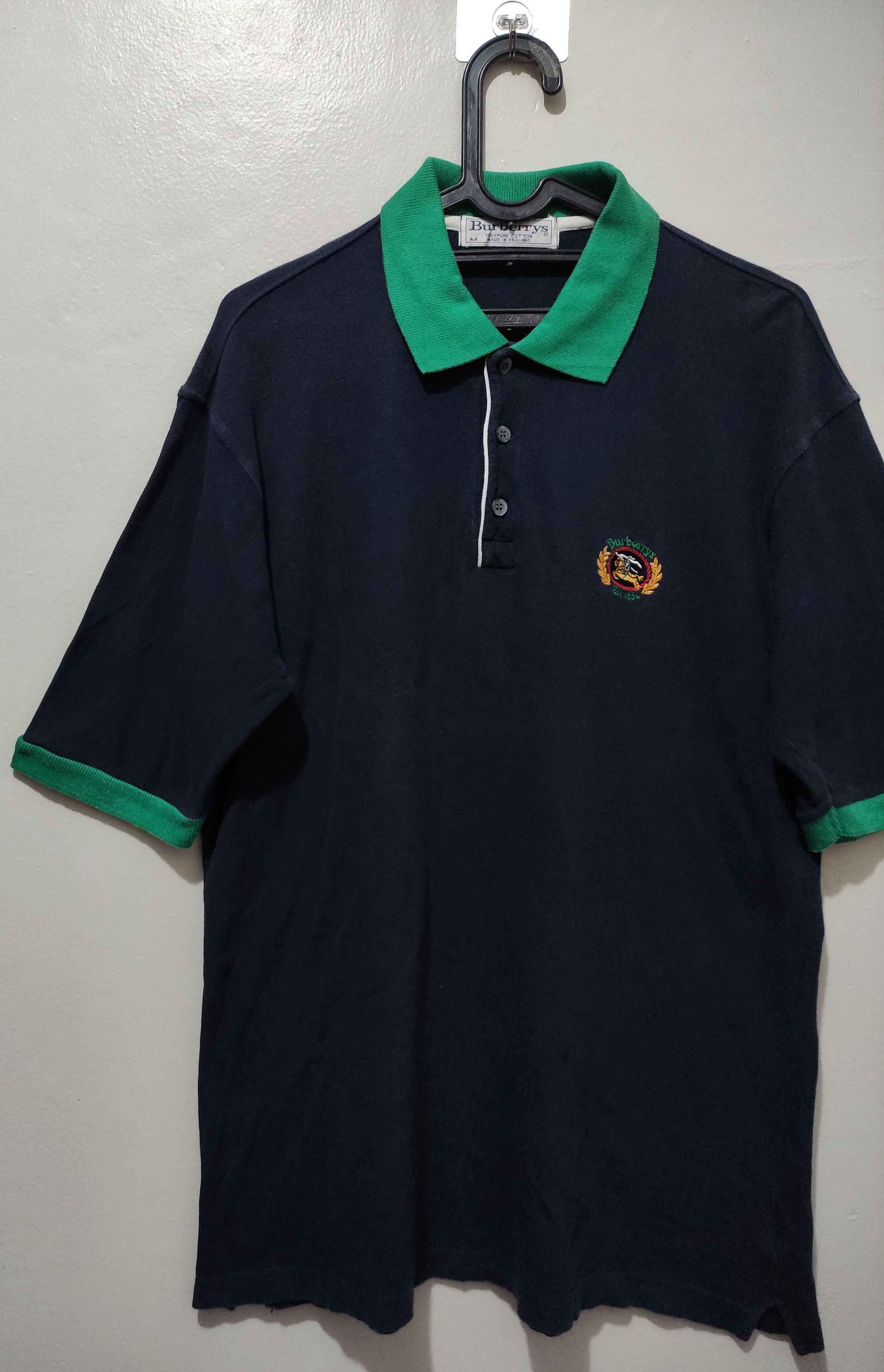 Burberry Rare Vintage Burberry Polo Shirt Size US M / EU 48-50 / 2 - 11 Thumbnail