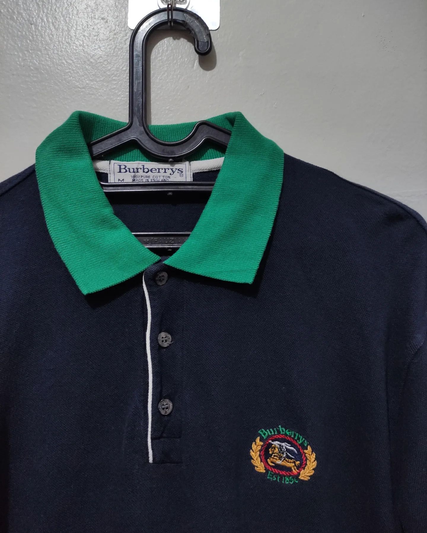 Burberry Rare Vintage Burberry Polo Shirt Size US M / EU 48-50 / 2 - 3 Thumbnail
