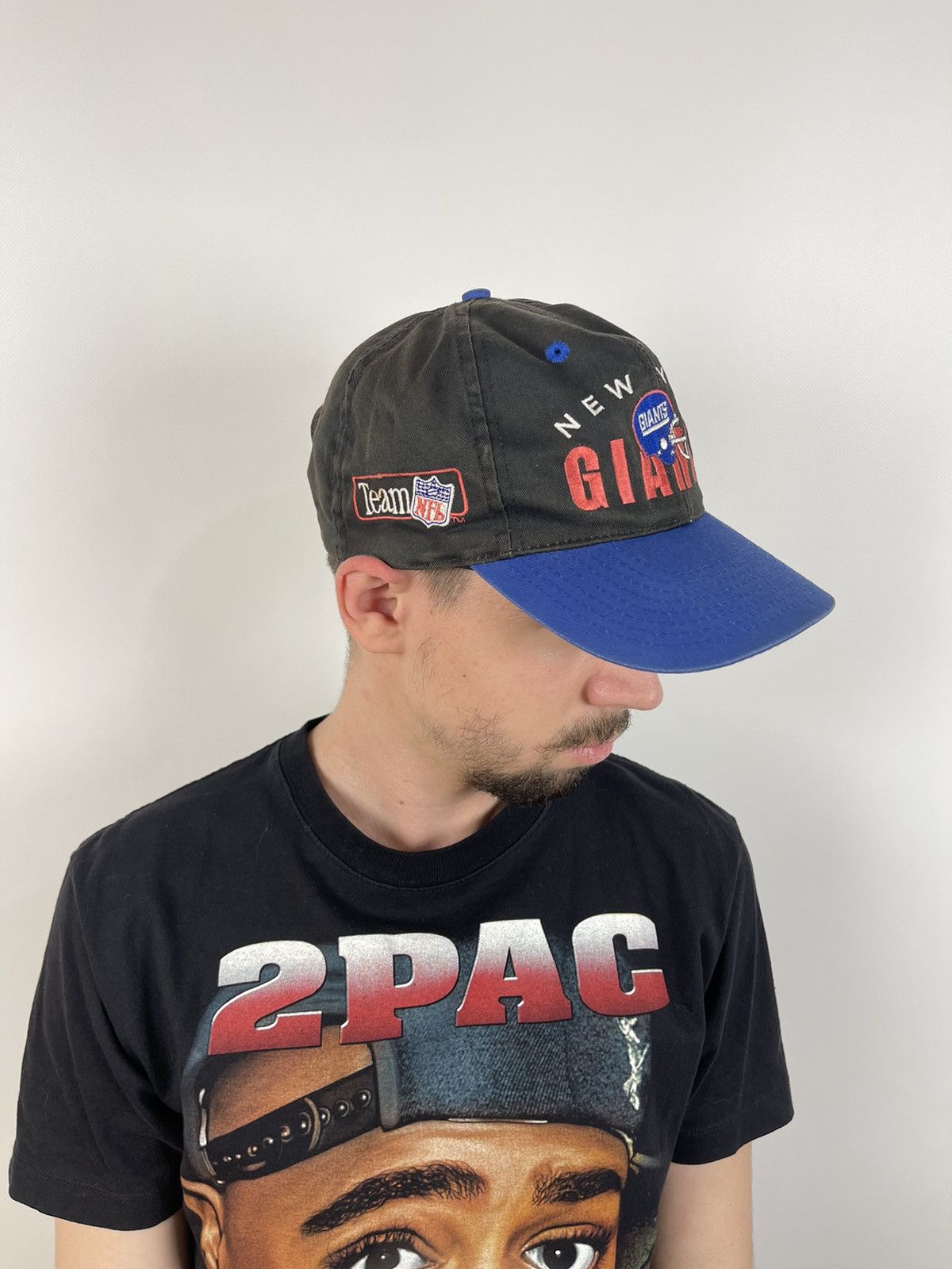 NFL 1994 Vintage New York Giants Sun Faded NFL Cap Size ONE SIZE - 3 Thumbnail