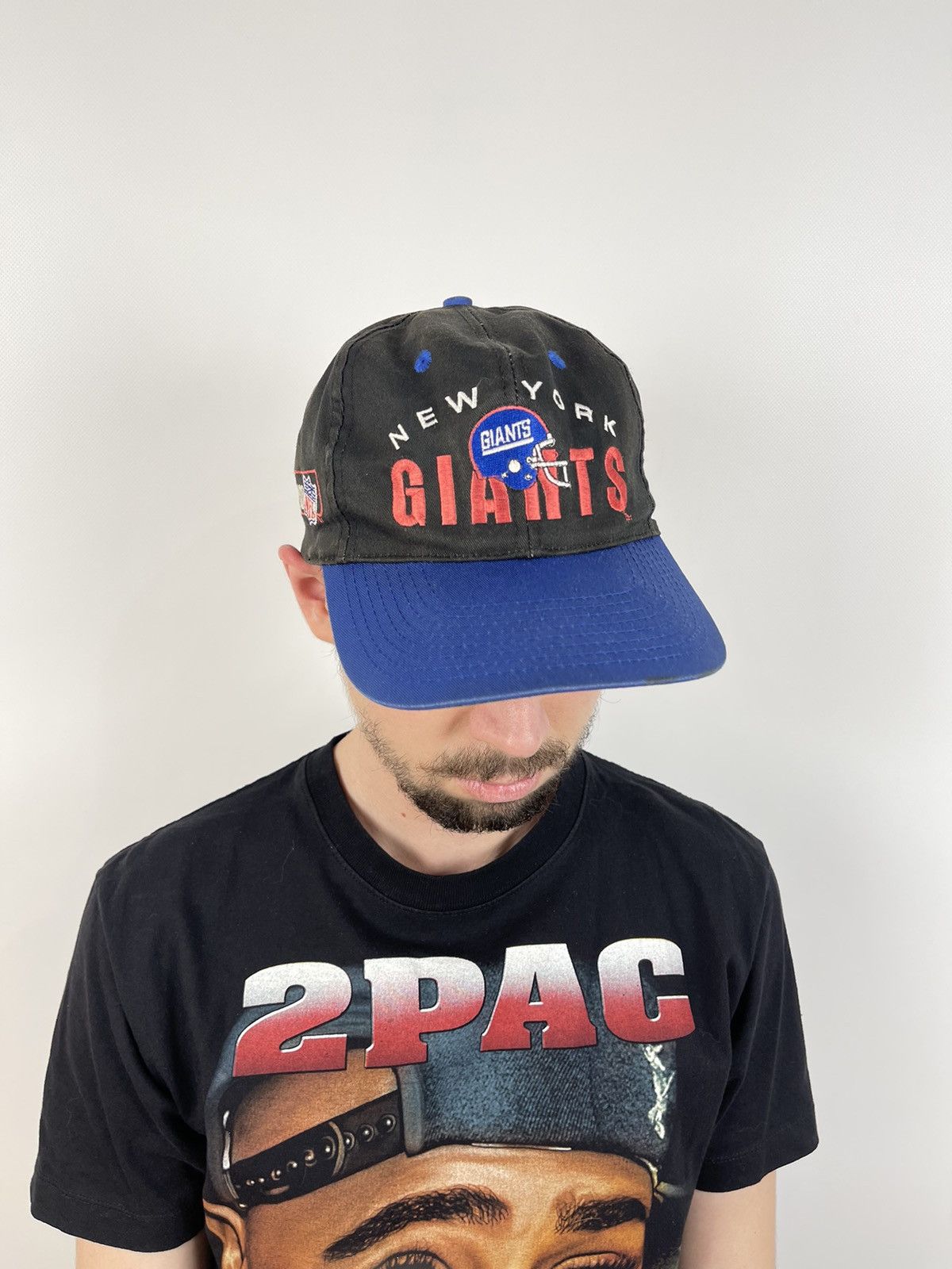NFL 1994 Vintage New York Giants Sun Faded NFL Cap Size ONE SIZE - 4 Thumbnail