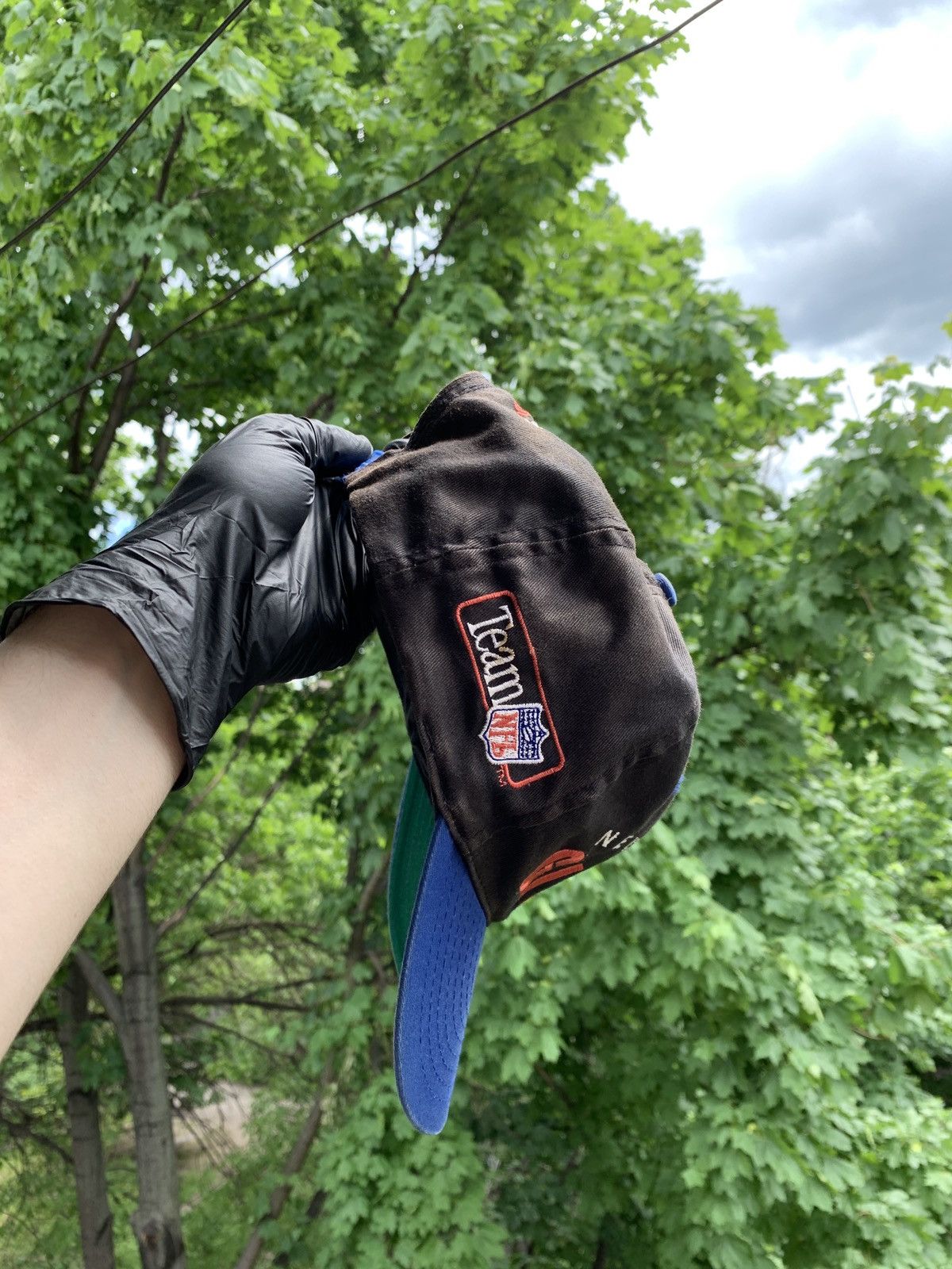 NFL 1994 Vintage New York Giants Sun Faded NFL Cap Size ONE SIZE - 8 Thumbnail