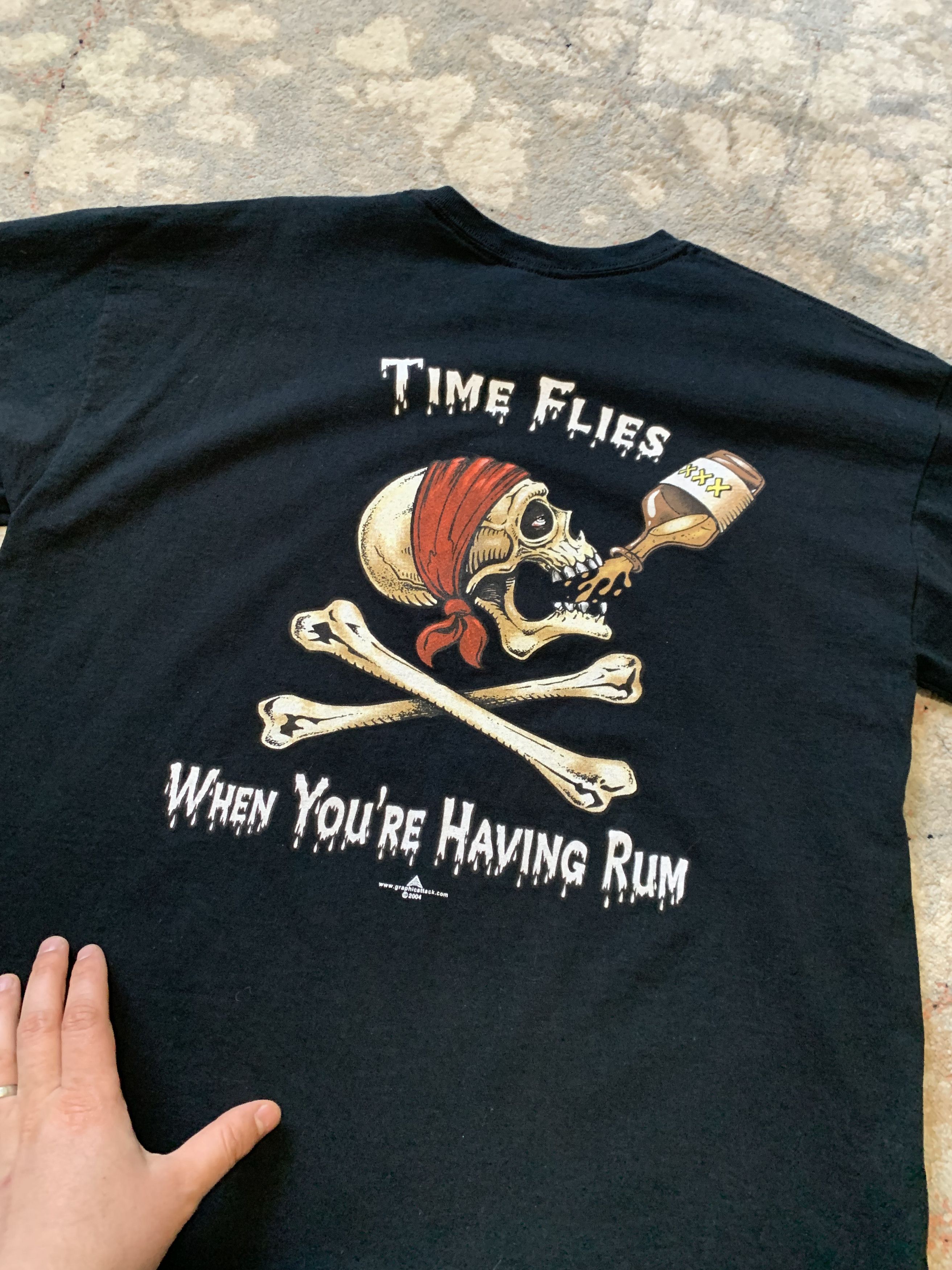 Gildan Time Flies When You're Having Rum 2004 Size US XL / EU 56 / 4 - 2 Thumbnail