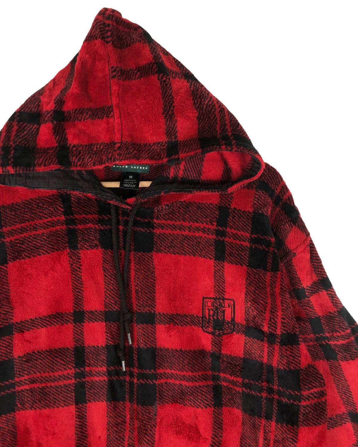 Polo Ralph Lauren Polo Ralph Lauren Checked Plaid Fleece Hoodie Size US L / EU 52-54 / 3 - 6 Thumbnail