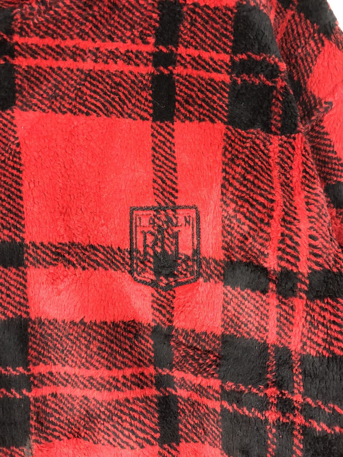 Polo Ralph Lauren Polo Ralph Lauren Checked Plaid Fleece Hoodie Size US L / EU 52-54 / 3 - 7 Thumbnail