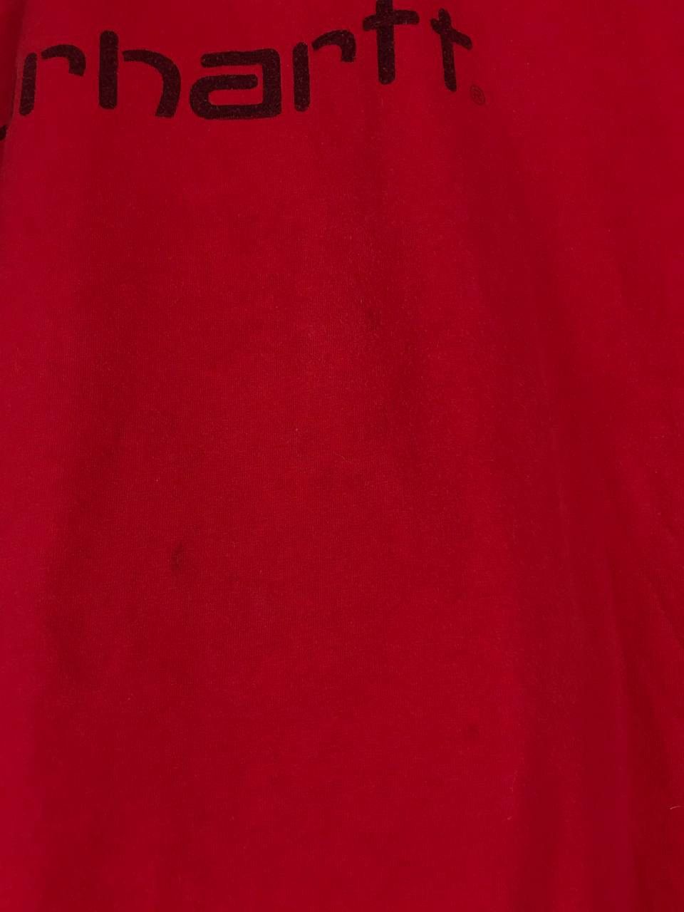 Carhartt × Vintage Carhartt vintage streetwear center logo red tee Size US M / EU 48-50 / 2 - 9 Thumbnail
