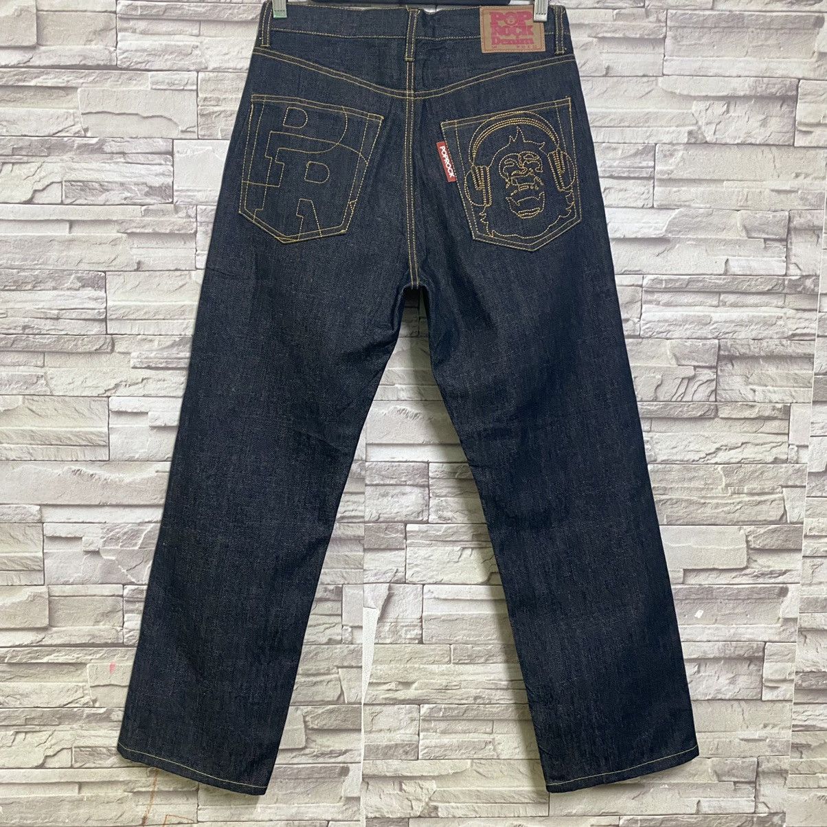 Japanese Brand Japanese Brand POP ROCK DENIM Embroidery Jeans Size US 30 / EU 46 - 9 Thumbnail