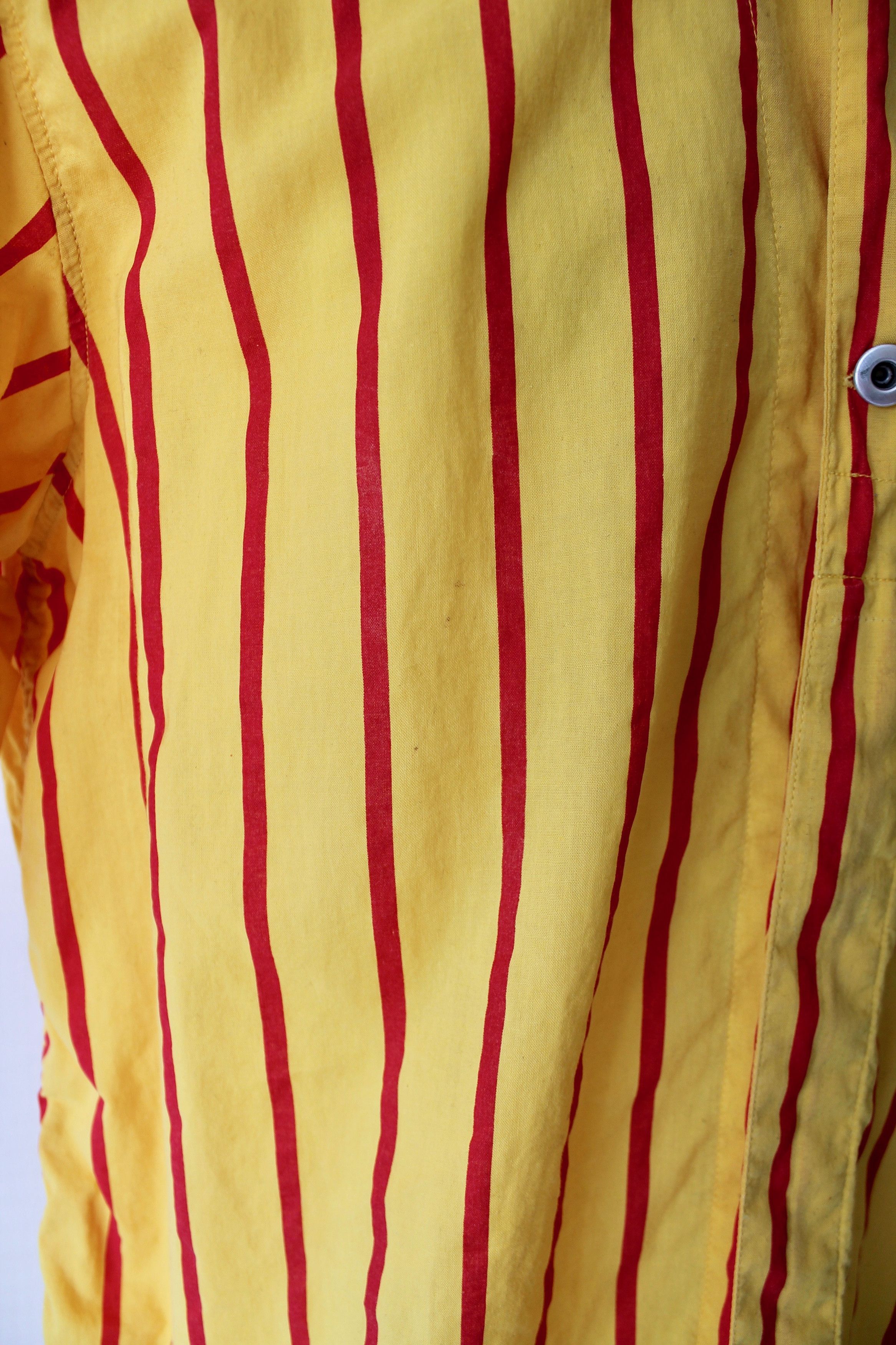 Replay VINTAGE REPLAY Striped Hawaiian Shirt Yellow Sz L Size US L / EU 52-54 / 3 - 8 Thumbnail