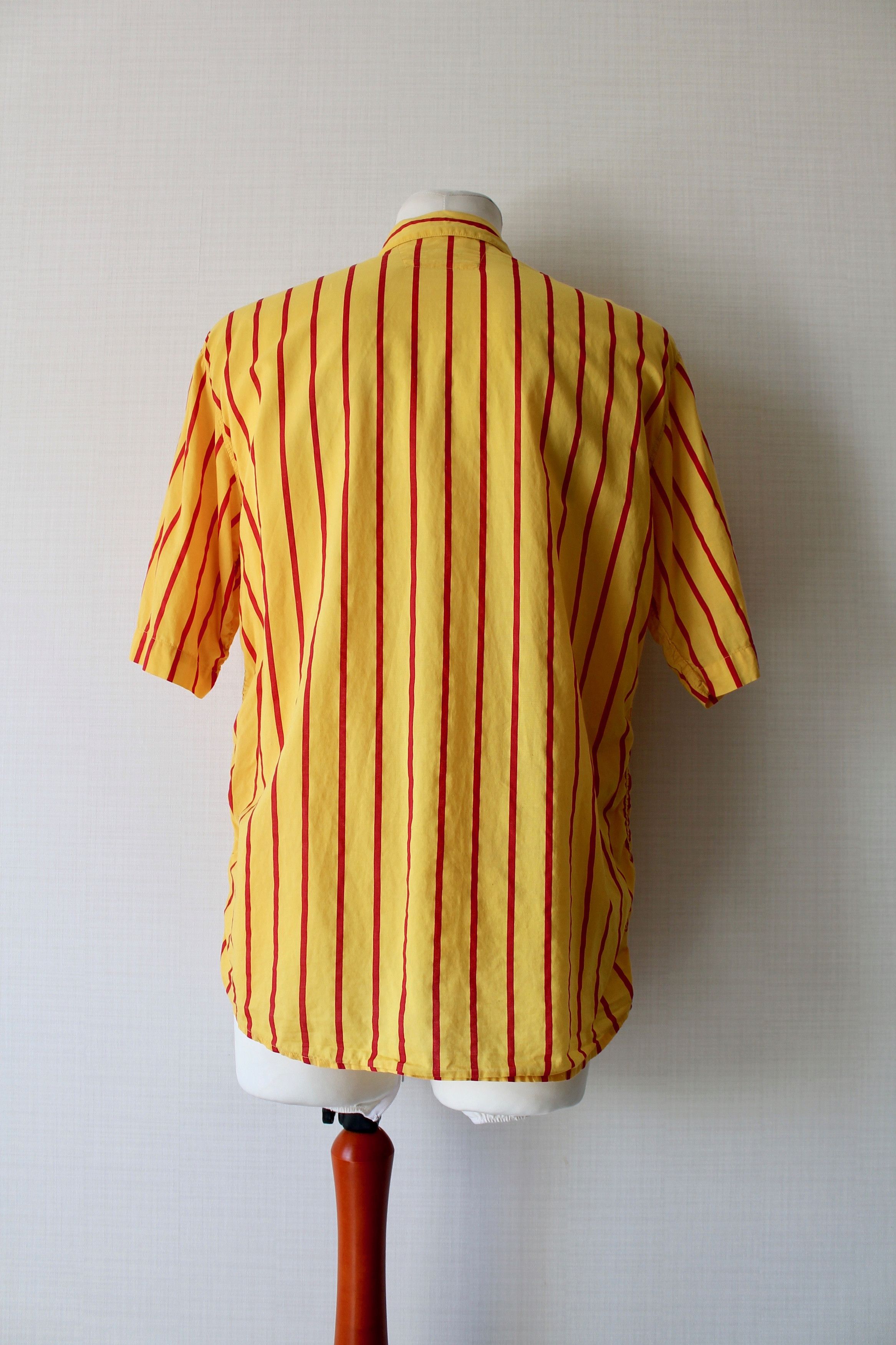 Replay VINTAGE REPLAY Striped Hawaiian Shirt Yellow Sz L Size US L / EU 52-54 / 3 - 9 Thumbnail