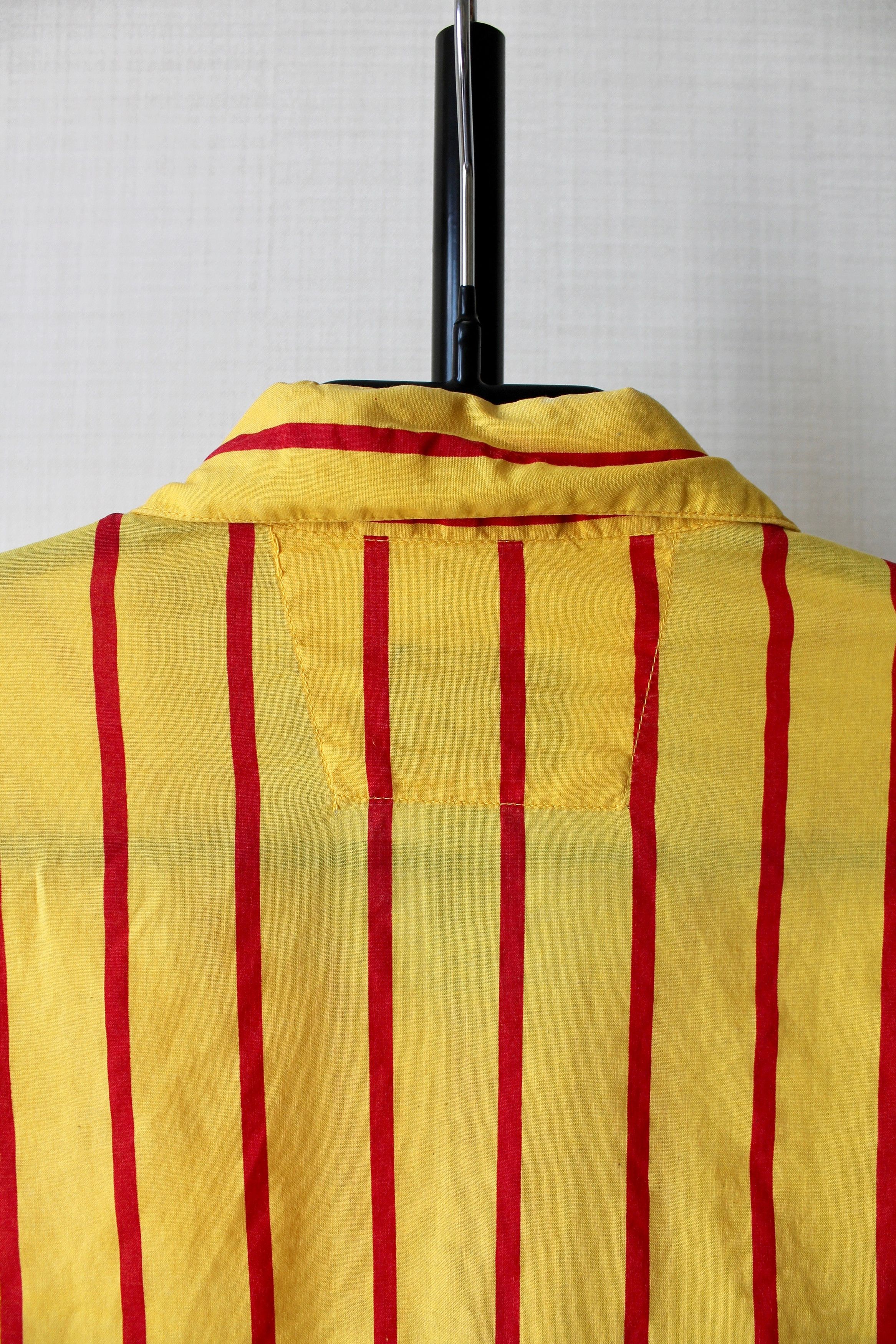 Replay VINTAGE REPLAY Striped Hawaiian Shirt Yellow Sz L Size US L / EU 52-54 / 3 - 14 Thumbnail
