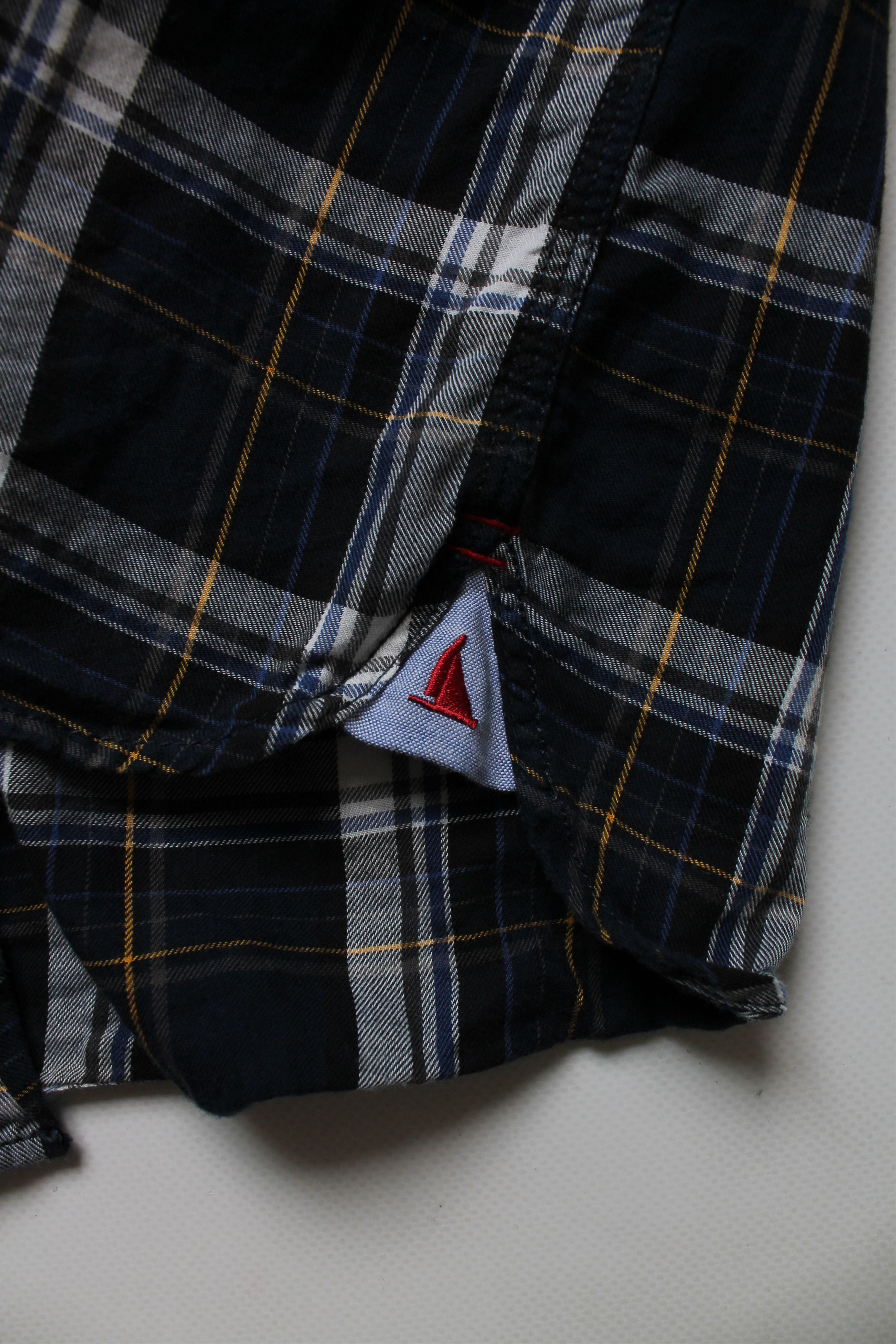 Flannel MUSTO flannel plaid Shirt Navy Blue Size M Size US M / EU 48-50 / 2 - 7 Thumbnail