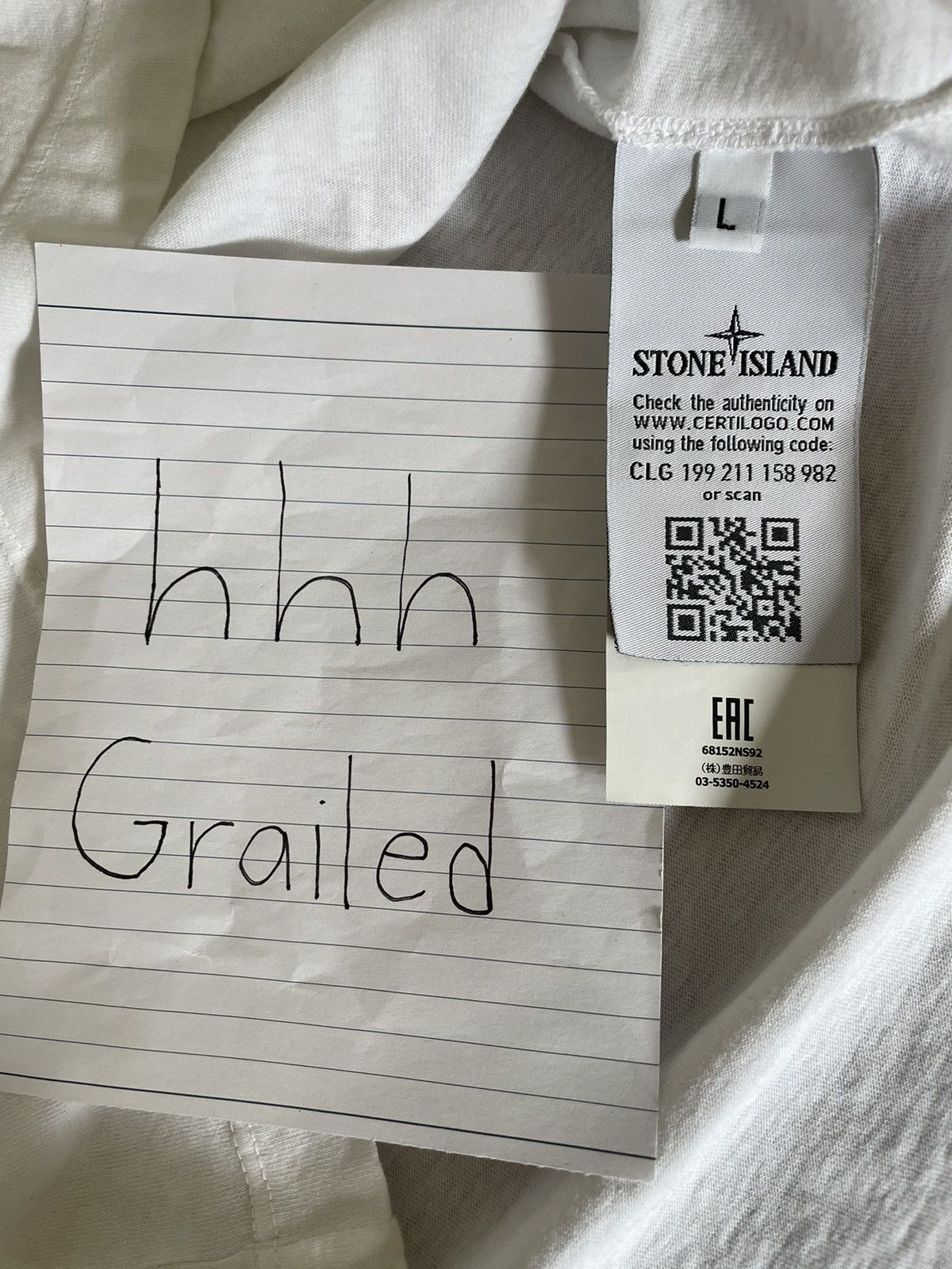 Stone Island Stone Island Spellout Tee Size US L / EU 52-54 / 3 - 3 Thumbnail