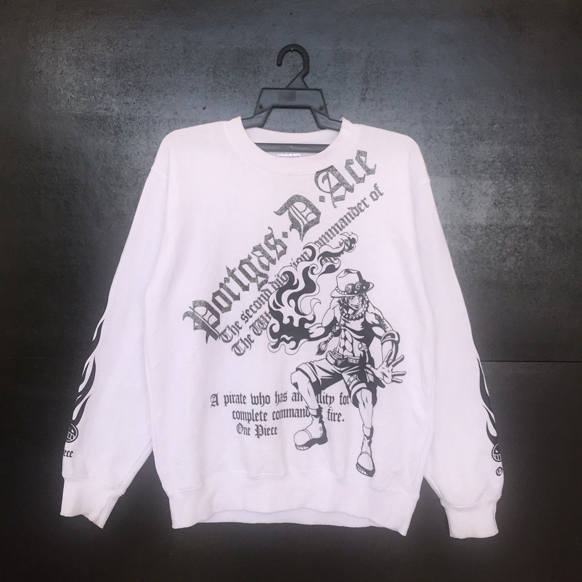 Anime × One Piece Rare Anime One Piece Portgas D Ace Big Logo Size US L / EU 52-54 / 3 - 1 Thumbnail