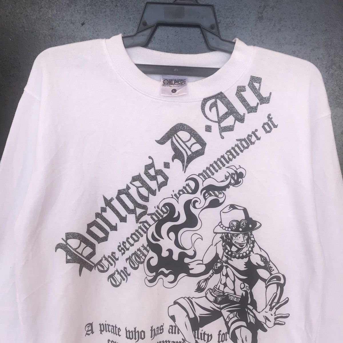 Anime × One Piece Rare Anime One Piece Portgas D Ace Big Logo Size US L / EU 52-54 / 3 - 2 Thumbnail