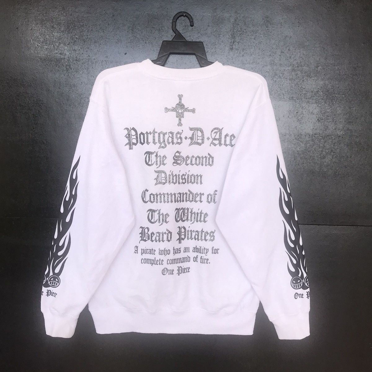 Anime × One Piece Rare Anime One Piece Portgas D Ace Big Logo Size US L / EU 52-54 / 3 - 4 Thumbnail