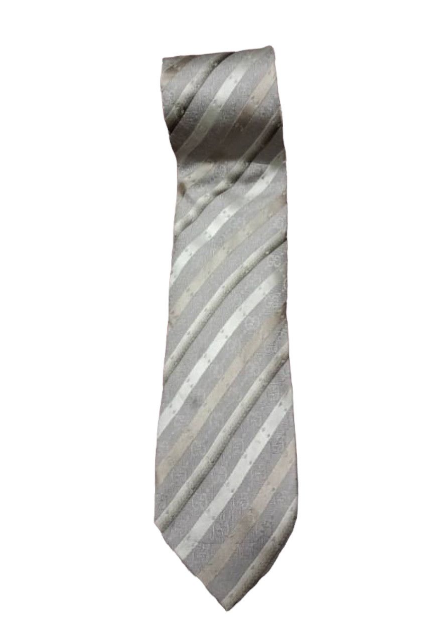 Gucci Gucci NWT GG Logo Silk Tie Size ONE SIZE - 4 Thumbnail