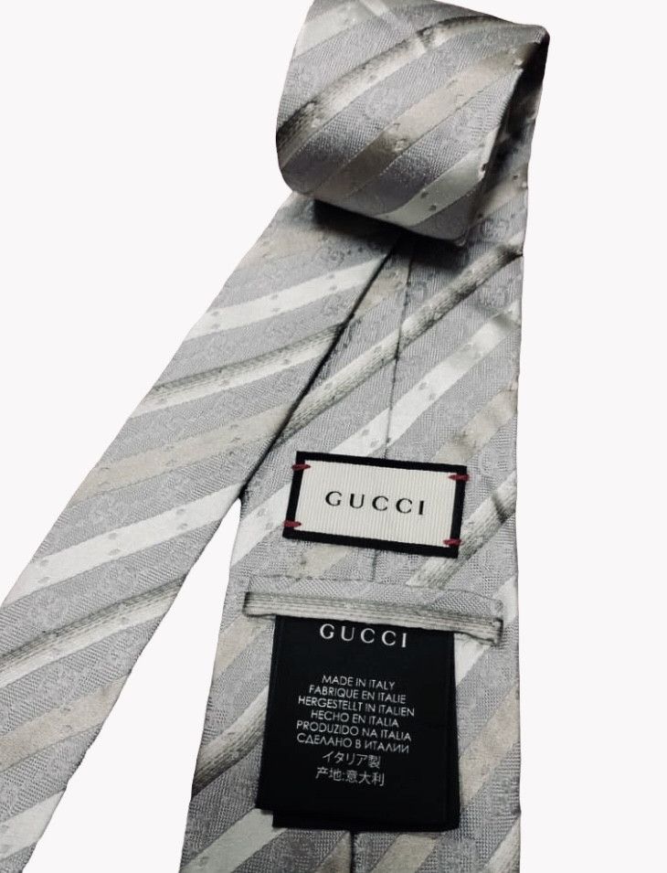 Gucci Gucci NWT GG Logo Silk Tie Size ONE SIZE - 6 Thumbnail