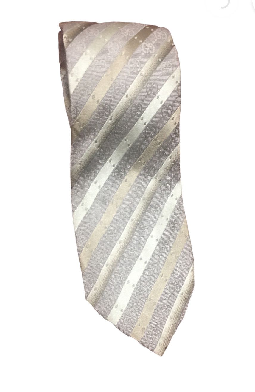 Gucci Gucci NWT GG Logo Silk Tie Size ONE SIZE - 3 Thumbnail
