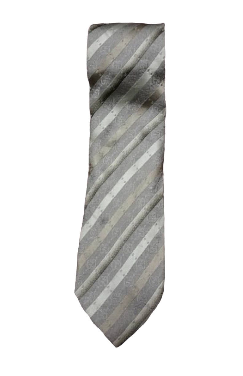 Gucci Gucci NWT GG Logo Silk Tie Size ONE SIZE - 5 Thumbnail